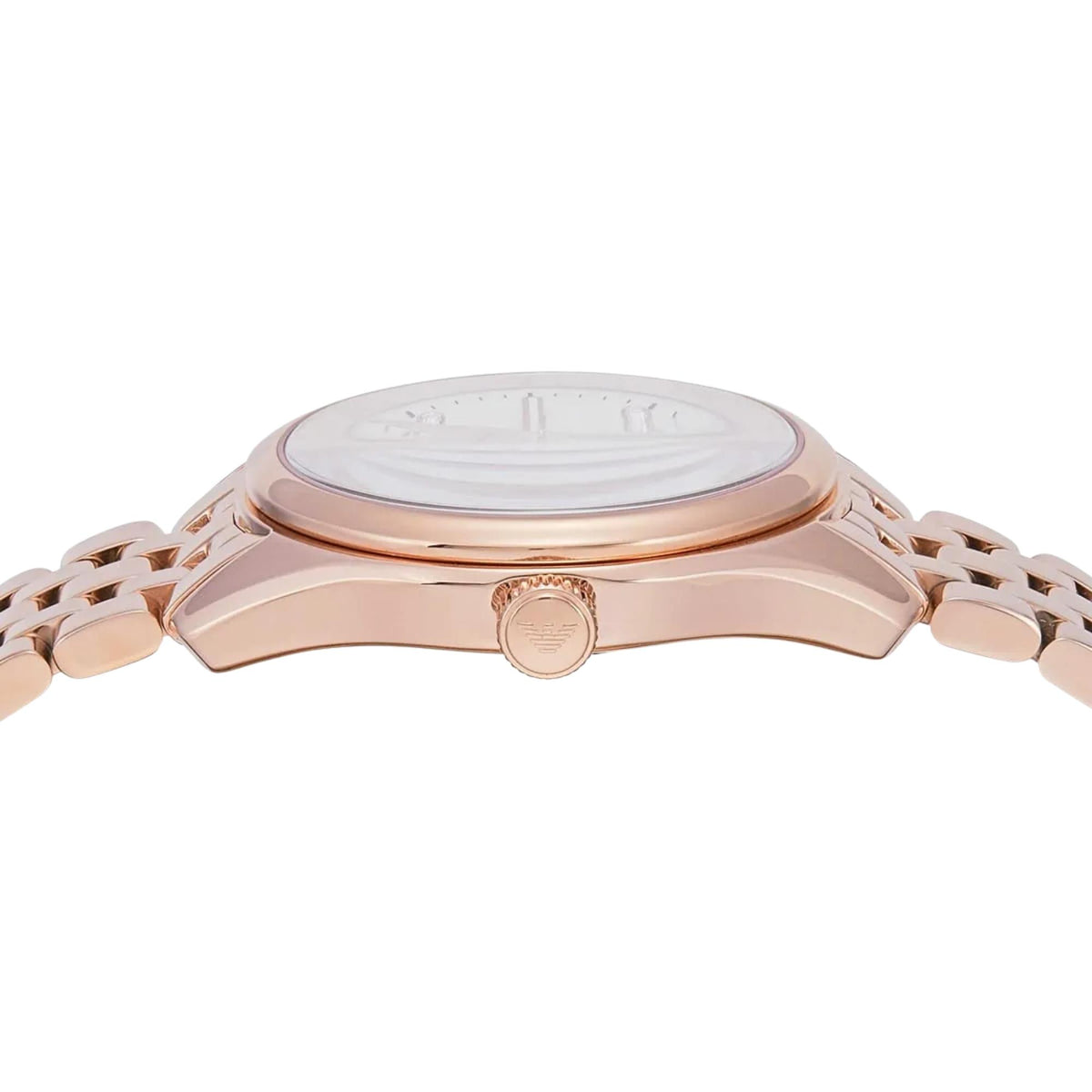 Emporio Armani Antonia 32mm Mother of Pearl Dial Rose Gold-Tone Steel Ladies Quartz Watch AR11615