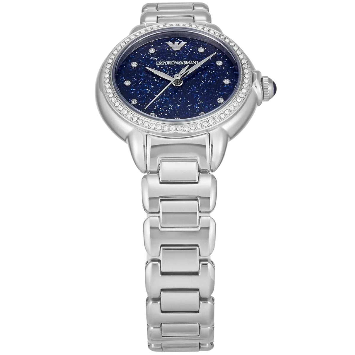 Emporio Armani Mia 32mm Blue Dial Steel Ladies Quartz Watch AR11630