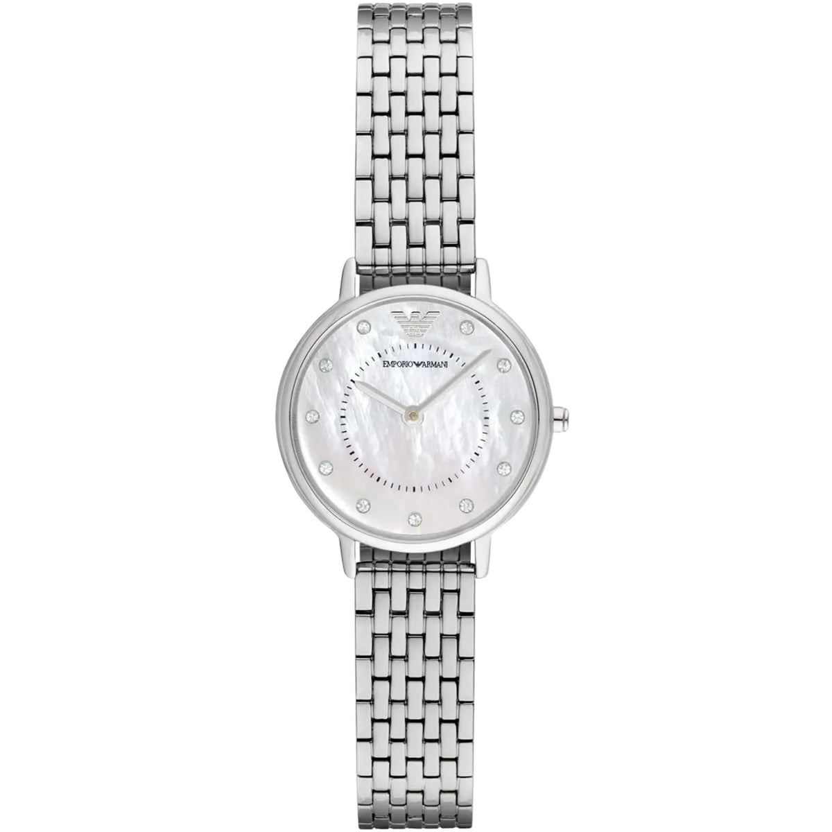 Emporio Armani Kappa 28mm Mother of Pearl Dial Steel Ladies Quartz Watch AR2511