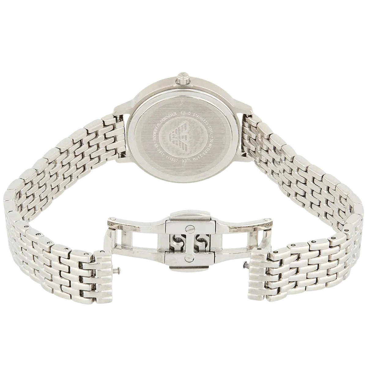 Emporio Armani Kappa 28mm Mother of Pearl Dial Steel Ladies Quartz Watch AR2511