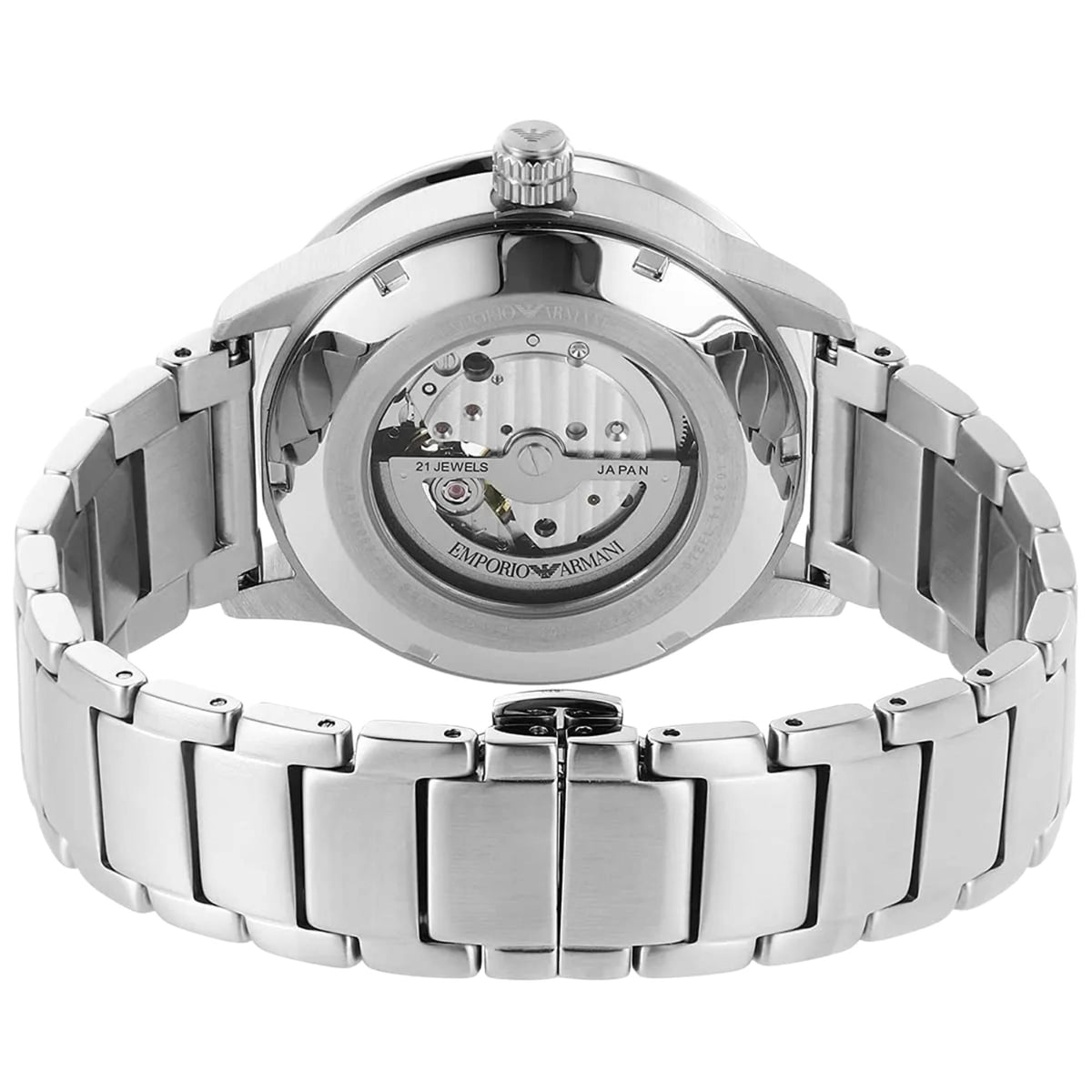 Emporio Armani Mario 43mm Green Dial Steel Mens Automatic Watch AR60053