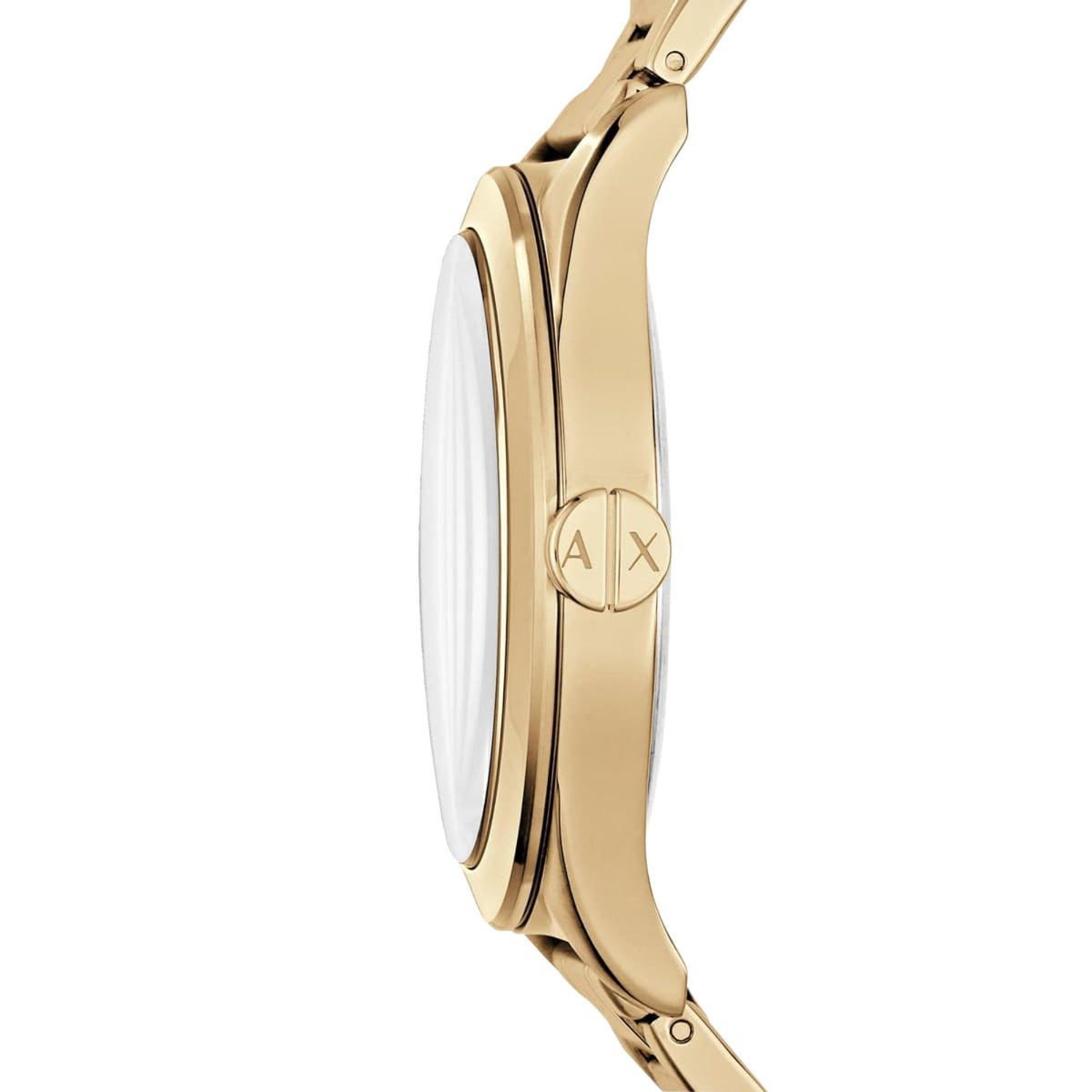 Armani Exchange Nico 44mm Yellow Gold-Tone Dial Steel Mens Quartz Watch AX2321