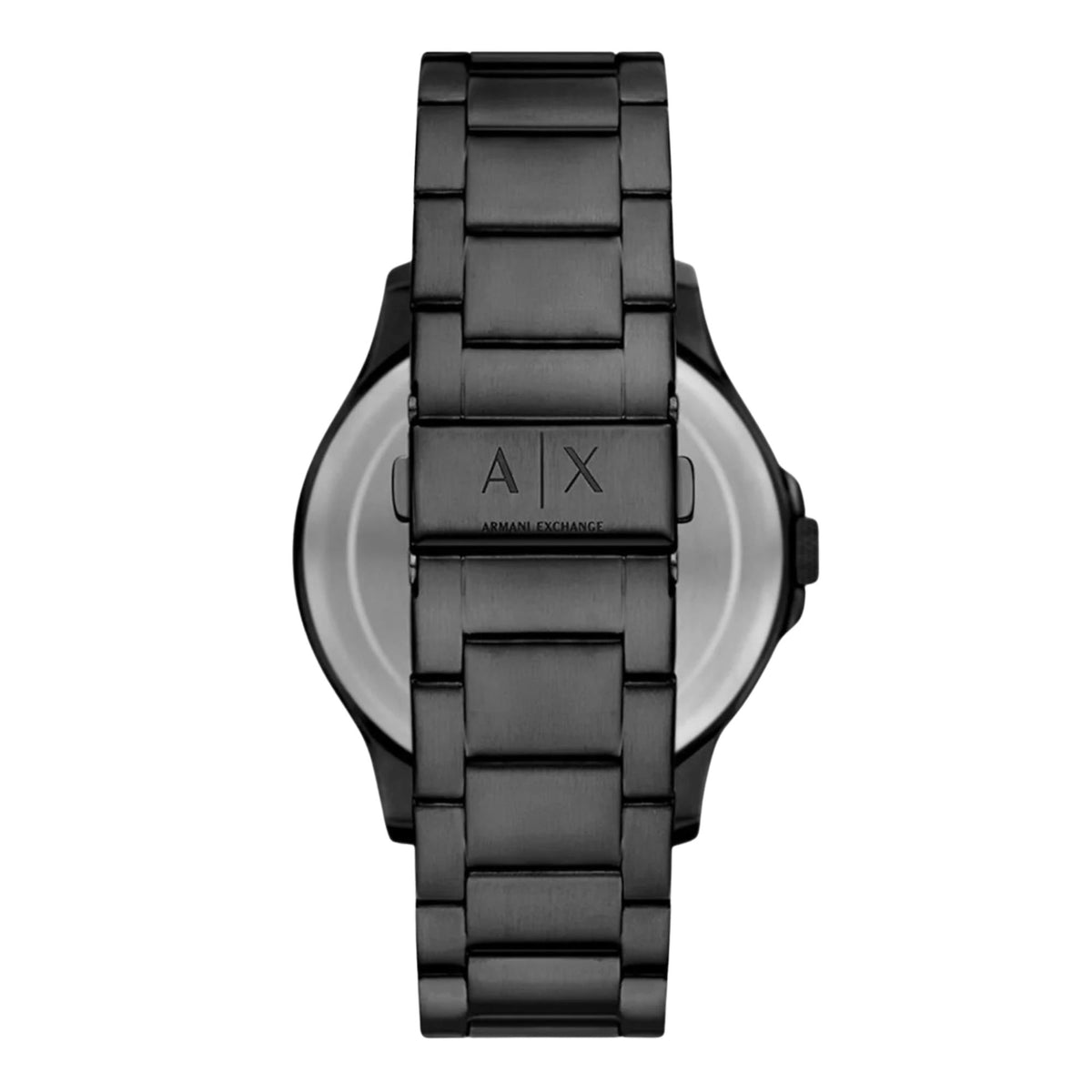 Armani Exchange Hampton 46mm Multifunction Black Dial Steel Mens Quartz Watch AX2460