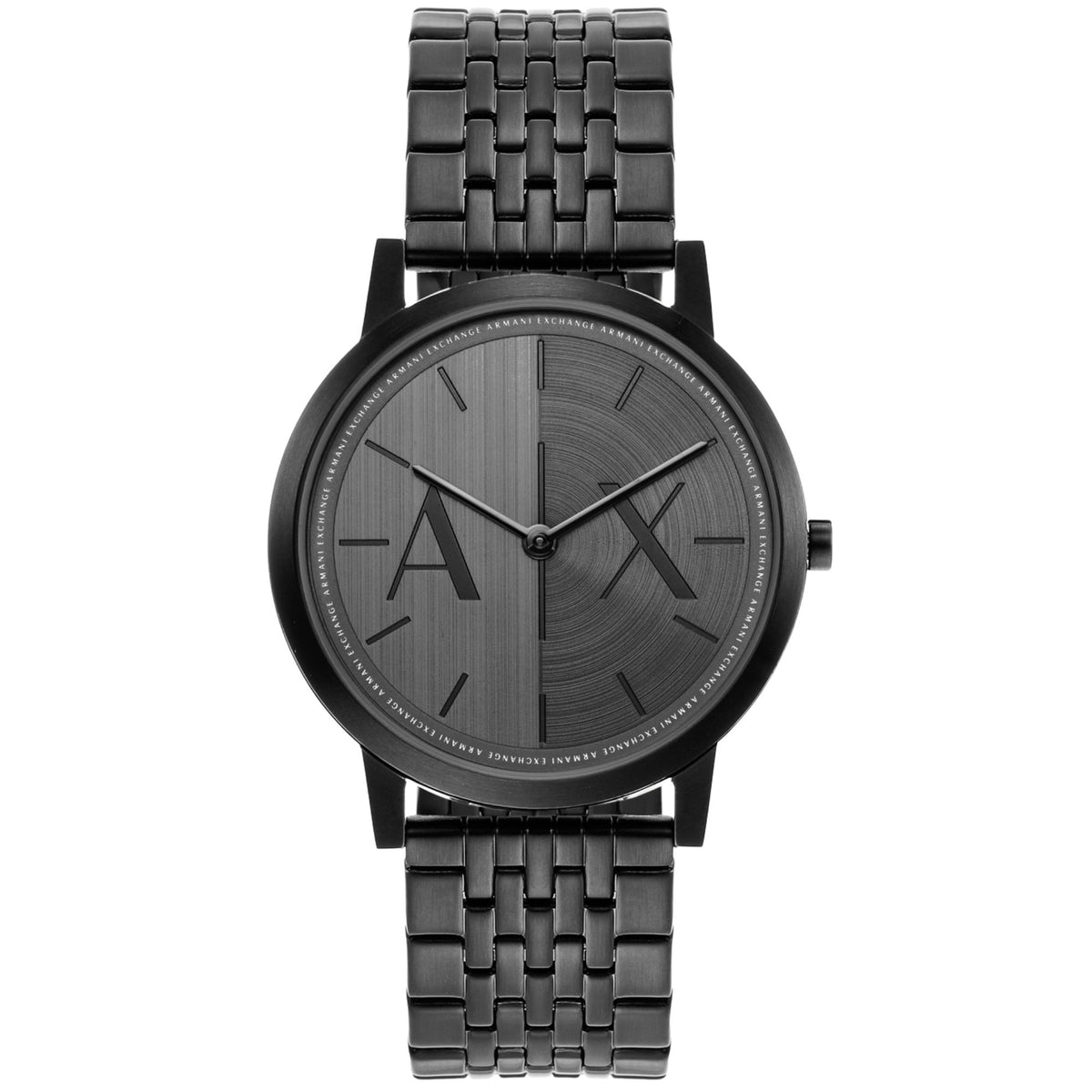 Armani Exchange Dale 40mm Black Dial Steel Mens Quartz Watch AX2872