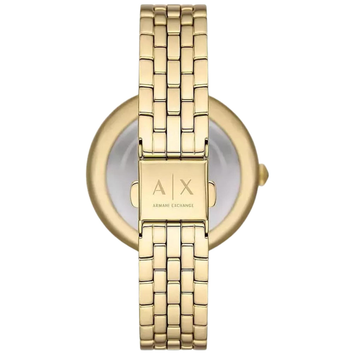 Armani Exchange Brooke 38mm Champagne Dial Yellow Gold-Tone Steel Ladies Quartz Watch AX5385