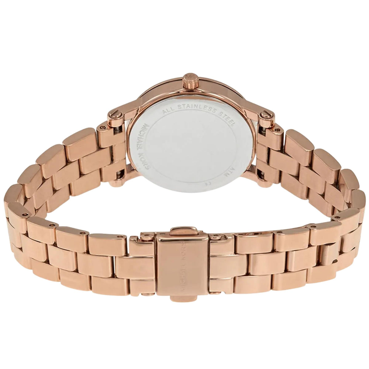 Michael Kors Norie 28mm Mother of Pearl Dial Rose Gold-Tone Steel Ladies Quartz Watch MK3558