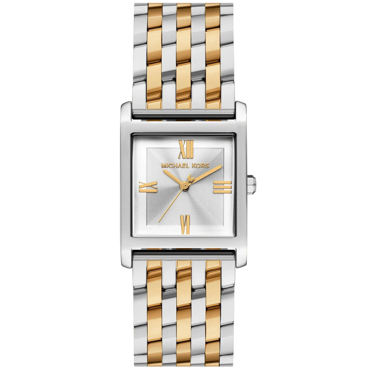 Michael Kors Petite Georgie 27mm Silver Dial Two-Tone Steel Ladies Quartz Watch MK4935