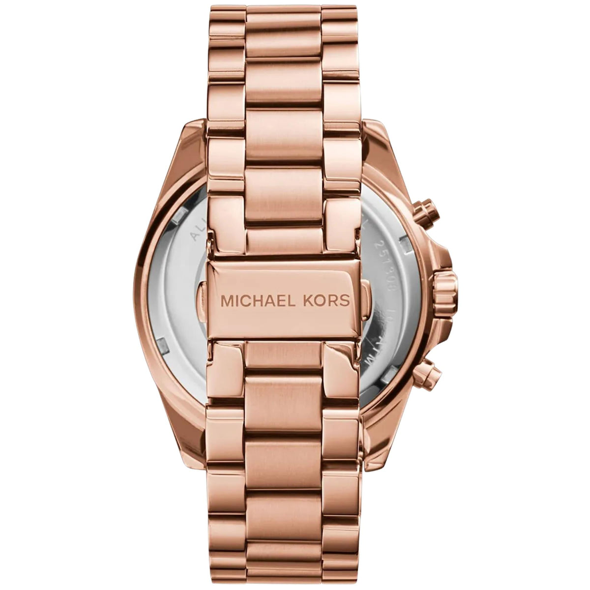 Michael Kors Bradshaw 43mm Chronograph Rose Gold Dial Rose Gold-Tone Steel Ladies Quartz Watch MK5503