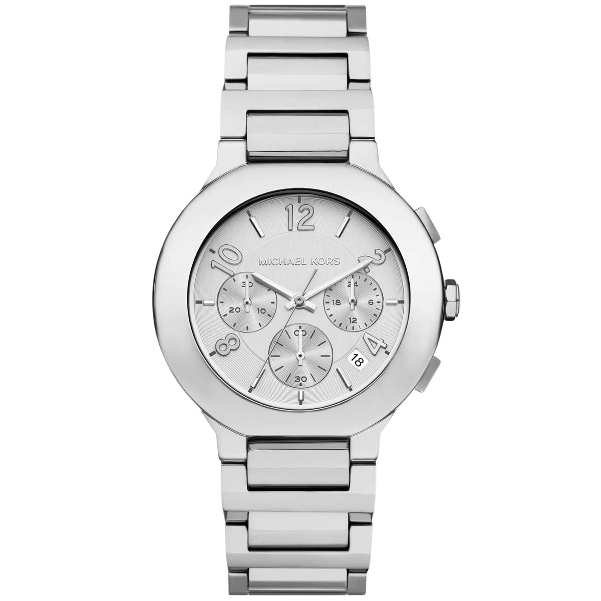 Michael Kors Gramercy 40mm Chronograph Silver Dial Steel Ladies Quartz Watch MK7522