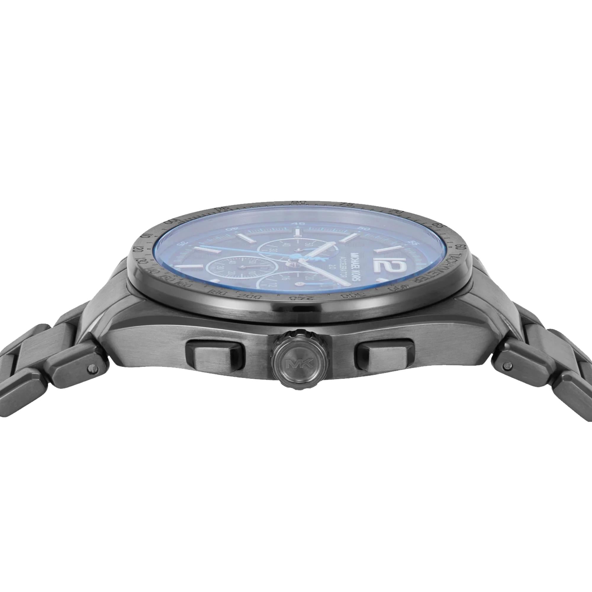 Michael Kors Accelerator 2.0 44mm Blue Dial Steel Watch MK9178