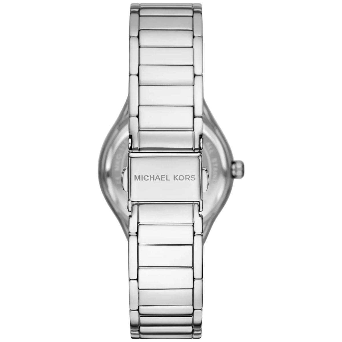 Michael Kors Mini Sylvia Pavé 33mm Mother of Pearl Dial Steel Ladies Quartz Watch and Bracelet Gift Set MKO9019SET