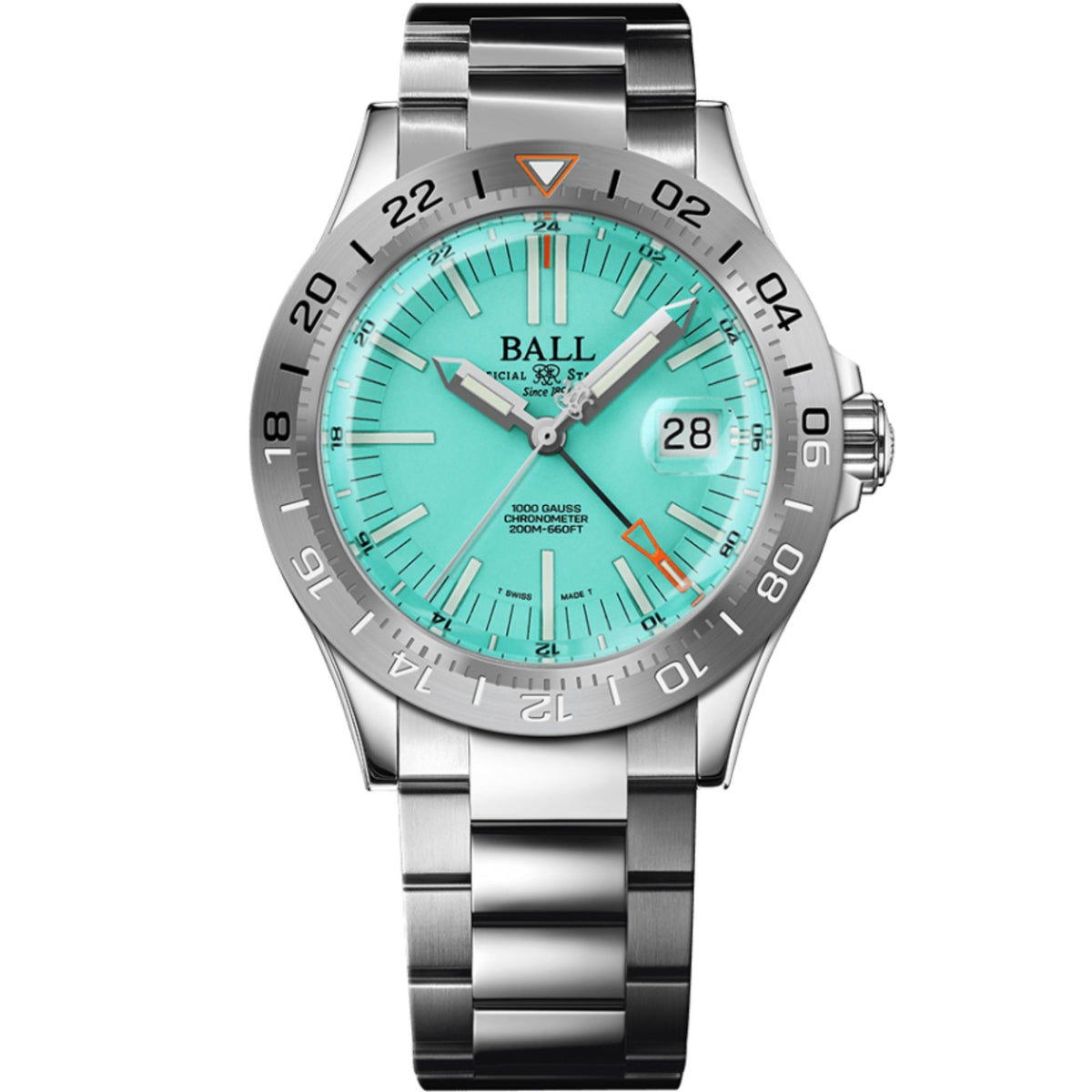 BALL Engineer III Outlier 40mm Limited Edition Turquoise Dial Steel Mens Automatic Watch DG9000B-S2C-TQ