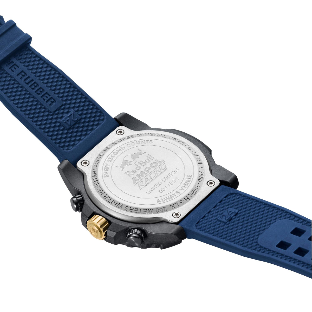 Luminox Navy SEAL 'Red Bull Ampol Racing' 3580 Series 45mm Limited Edition Blue Dial Ruber Mens Quartz Watch XS.3581.ARB.N