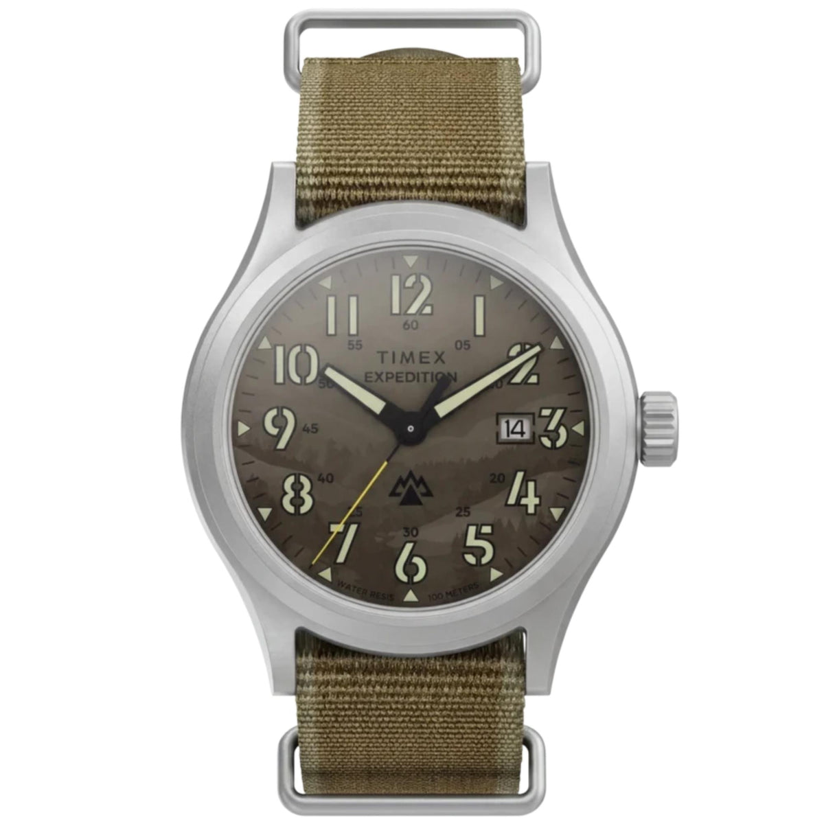 Timex Expedition Sierra 40mm Brown Dial Textile Mens Quartz Watch TW2Y89400