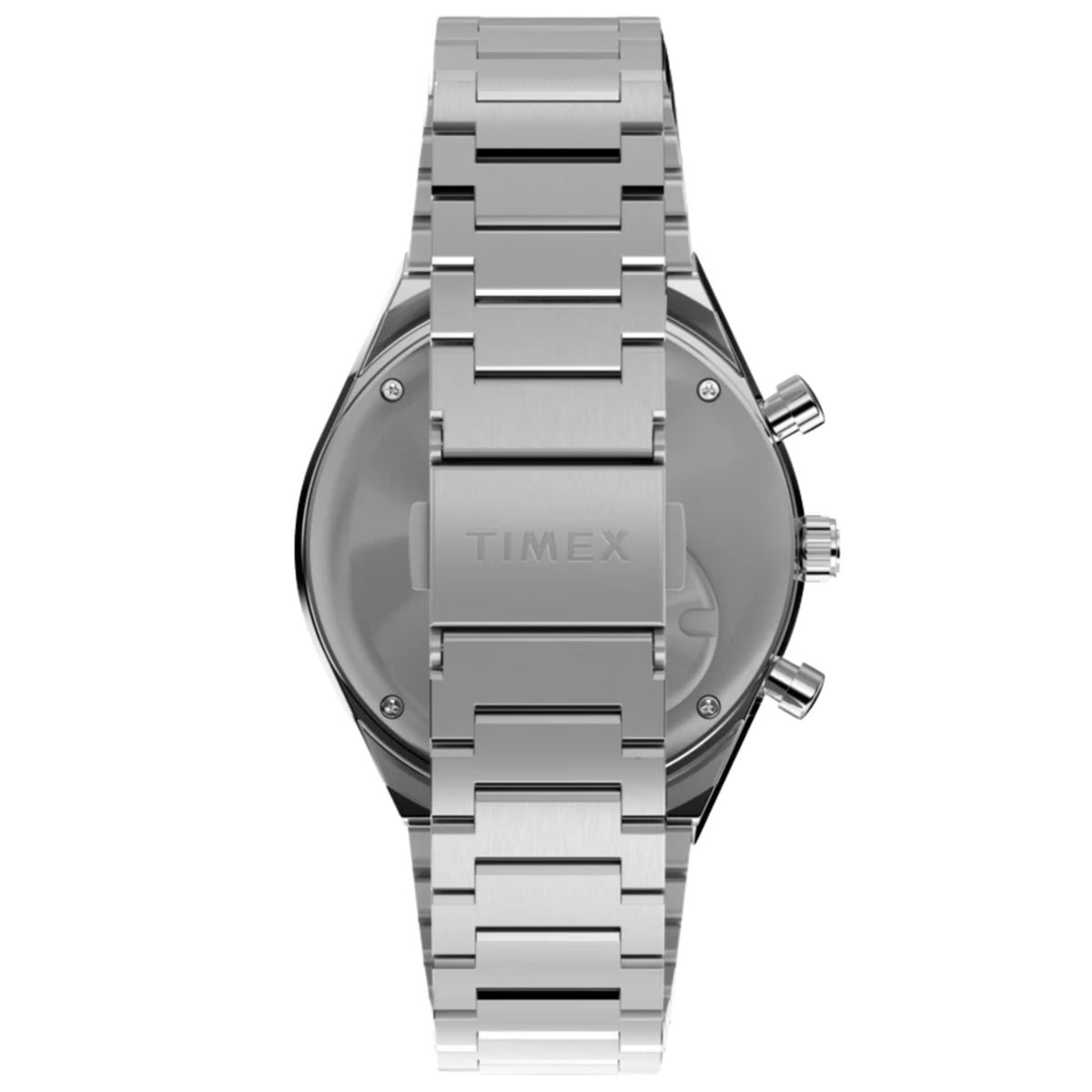 Timex Q Timex 40mm Chronograph Blue Dial Steel Mens Quartz Watch TW2Y88600