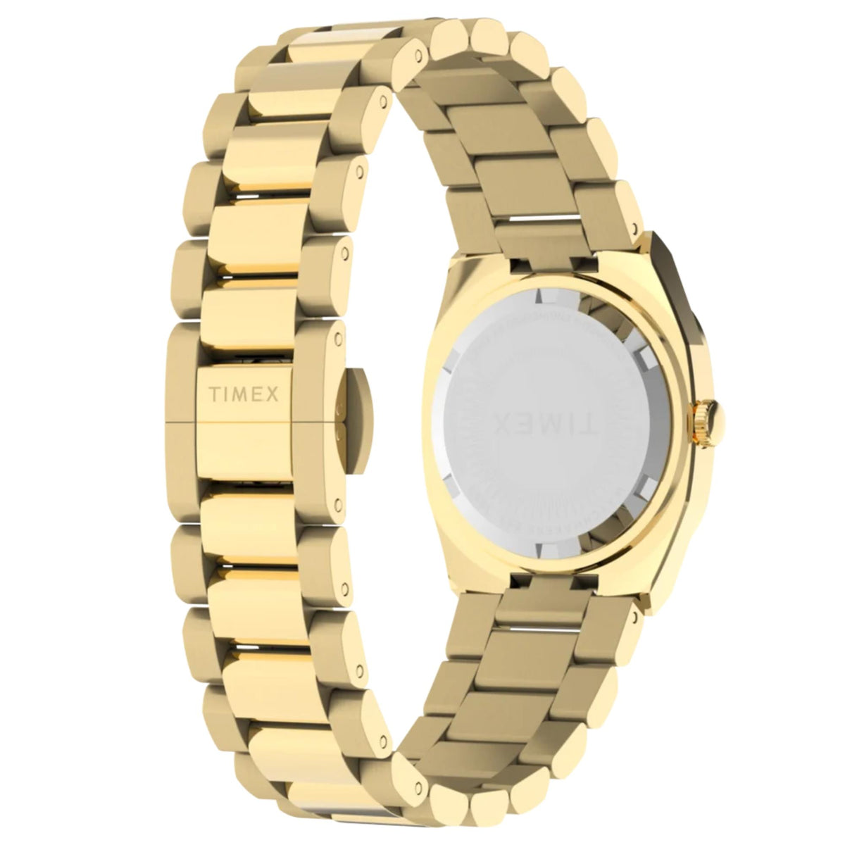 Timex E Line 30mm Champagne Dial Yellow Gold-Tone Steel Ladies Quartz Watch TW6A00900