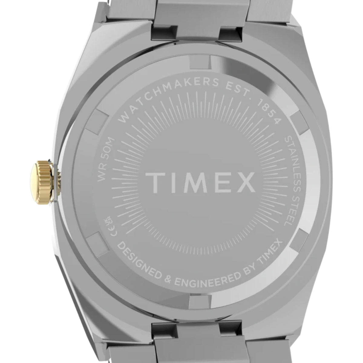Timex E Line 30mm Champagne Dial Two-Tone Steel Ladies Quartz Watch TW6A00800