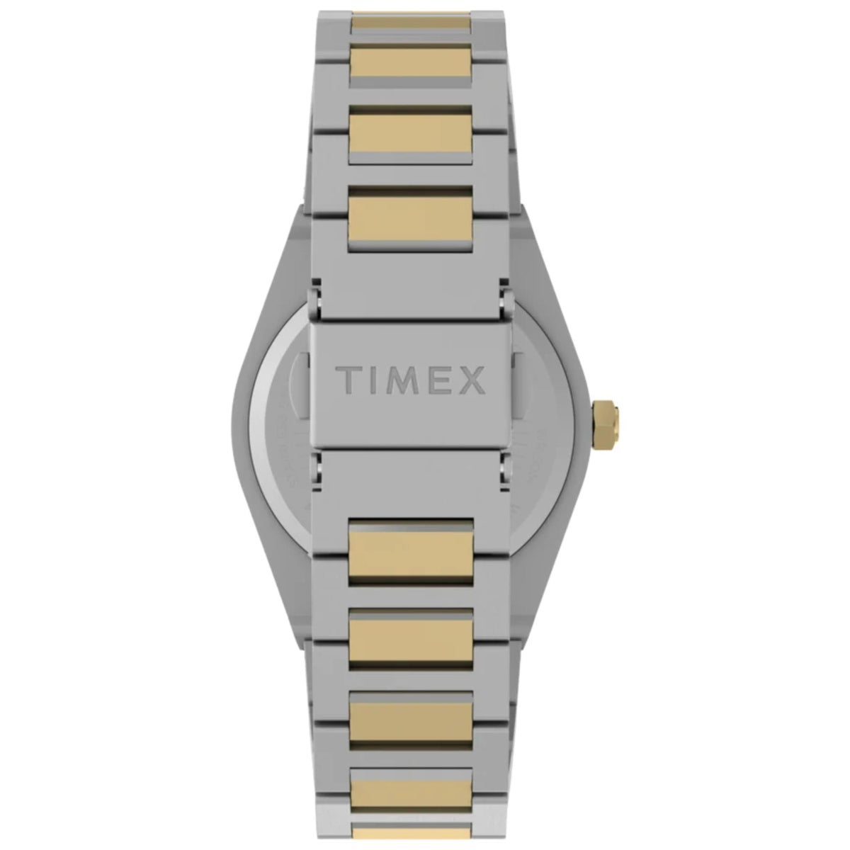Timex Q Timex Marbella 34mm Silver Dial Two-Tone Steel Ladies Quartz Watch TW2Y81900