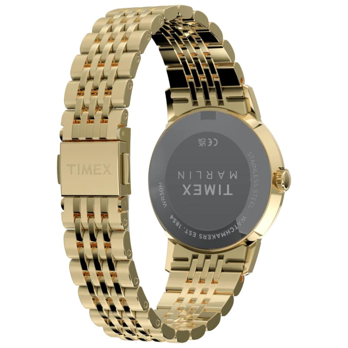 Timex Marlin 34mm Champagne Dial Yellow Gold-Tone Steel Quartz Watch TW6A04000