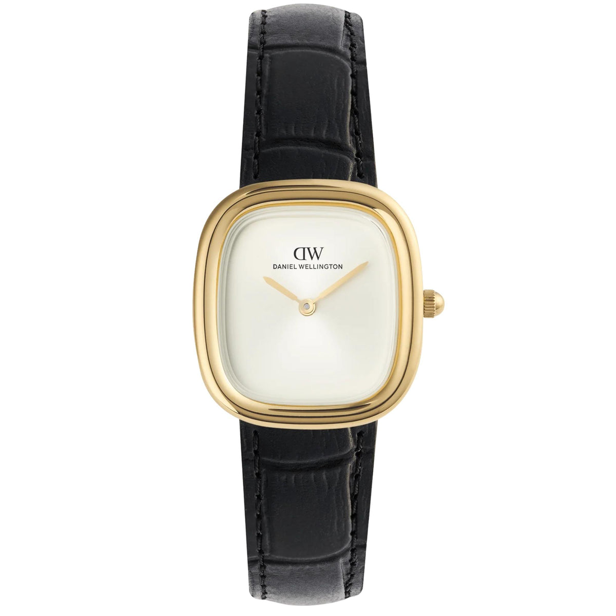 Daniel Wellington Margot 24mm White Dial Yellow Gold-Tone Steel Leather Ladies Quartz Watch DW00100969