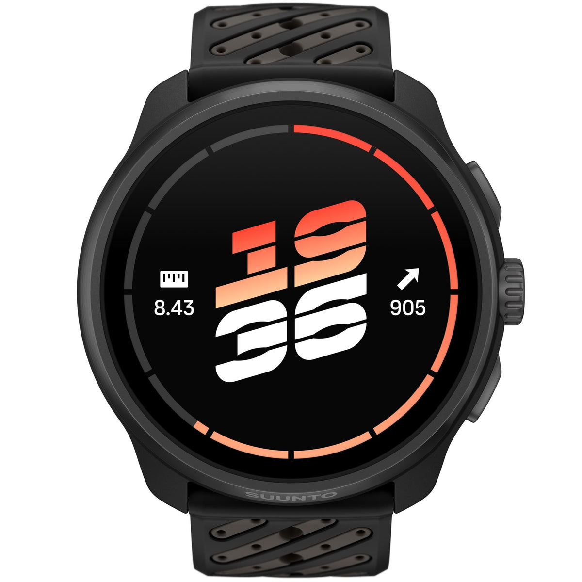 Suunto Race 3S 46mm 64GB AMOLED Digital Titanium Black Silicone Smart Fitness Watch SS051645000