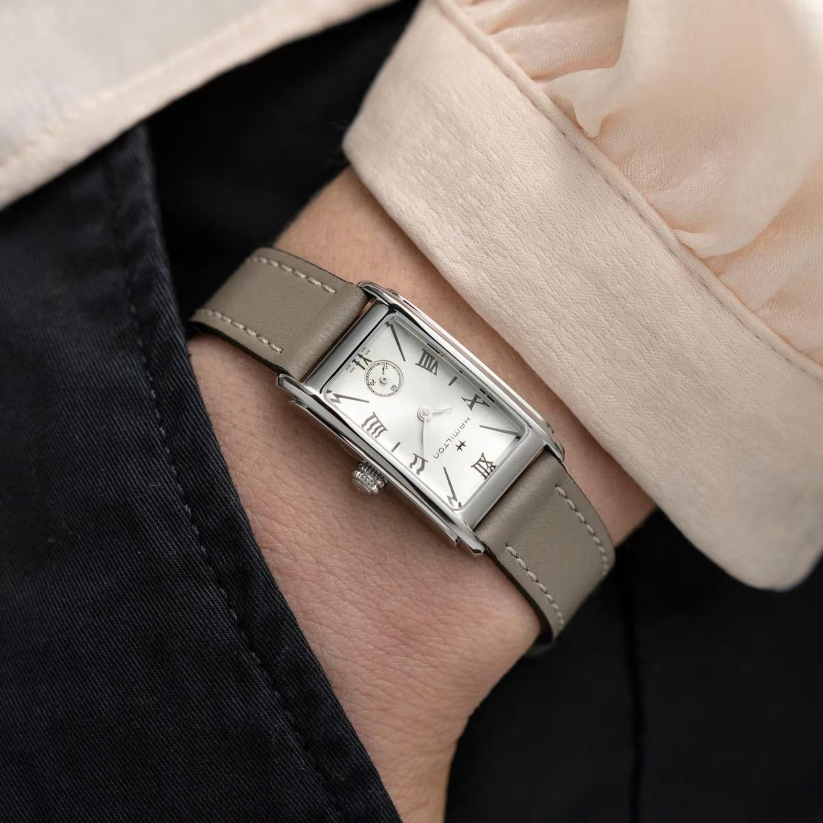 Hamilton American Classic Ardmore 19mm Silver Dial Leather Ladies Quartz Watch H11221514