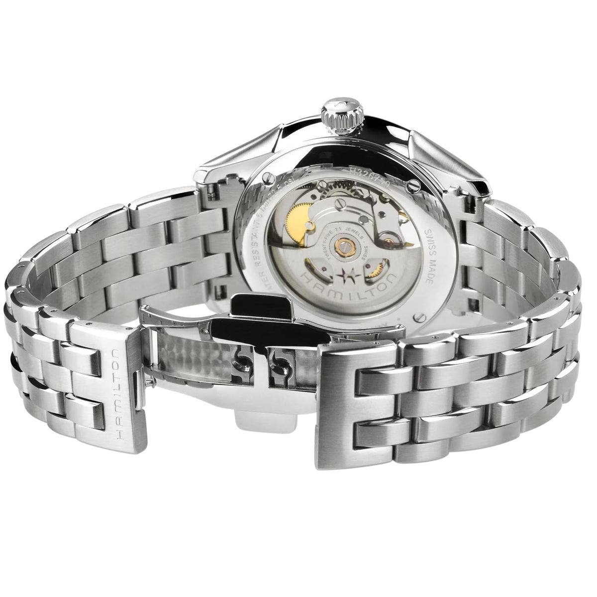 Hamilton Jazzmaster 40mm Open Heart Silver Dial Steel Mens Automatic Watch H32675181
