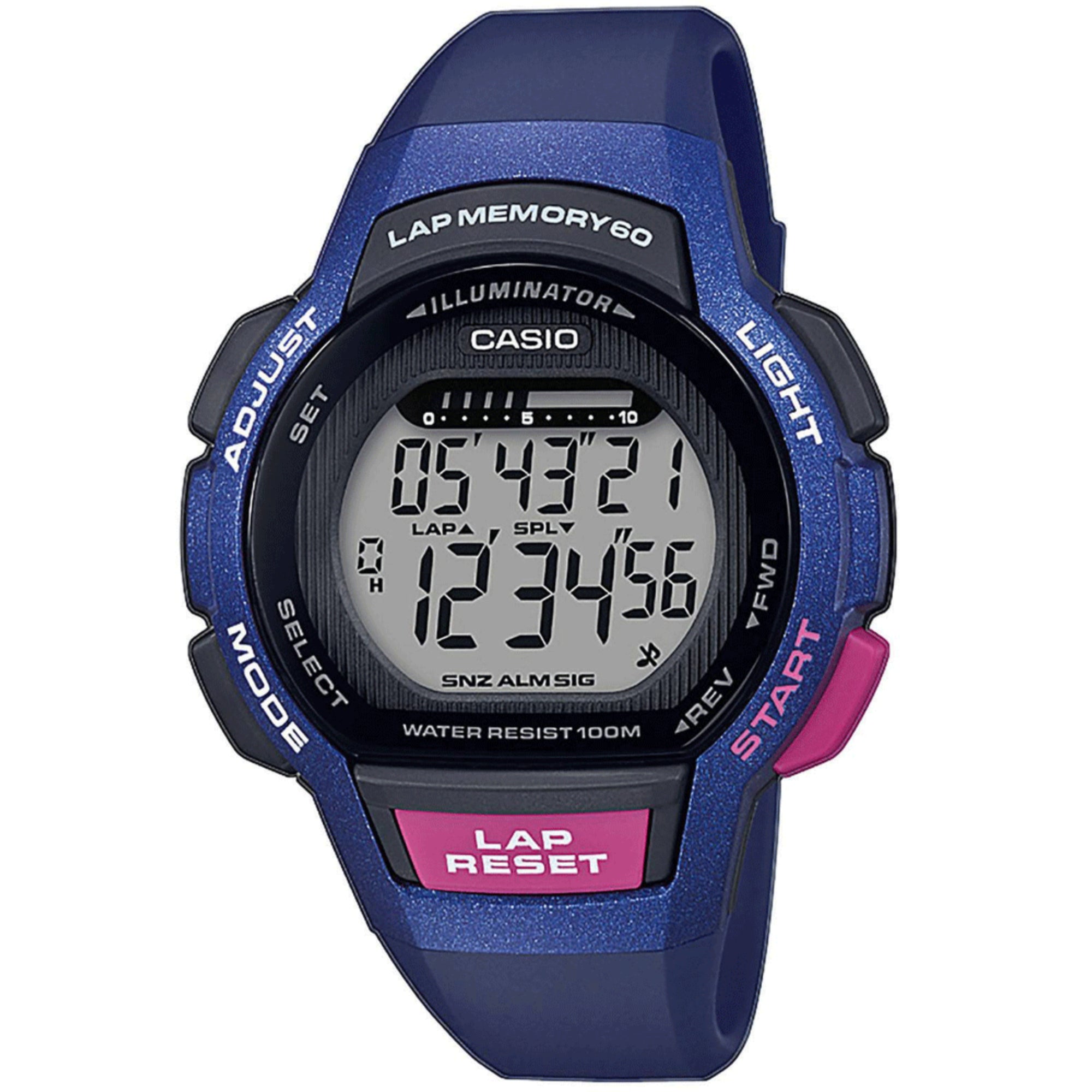 Casio Collection Classic Quartz Digital Blue Plastic Retro Vintage Watch LWS-1000H-2AVEF