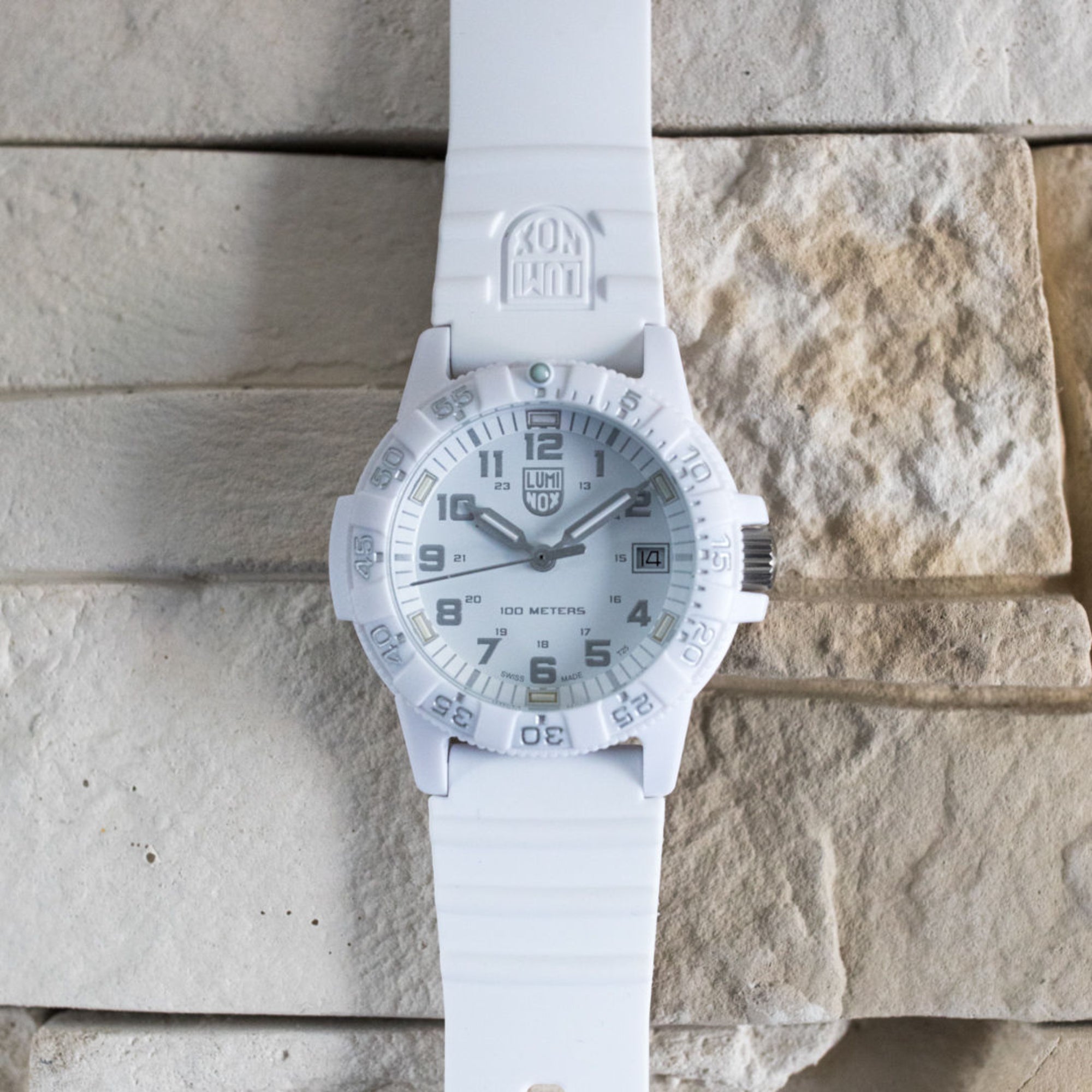 Luminox Leatherback Sea Turtle 39mm White Dial Silicone Quartz Watch XS.0307.WO