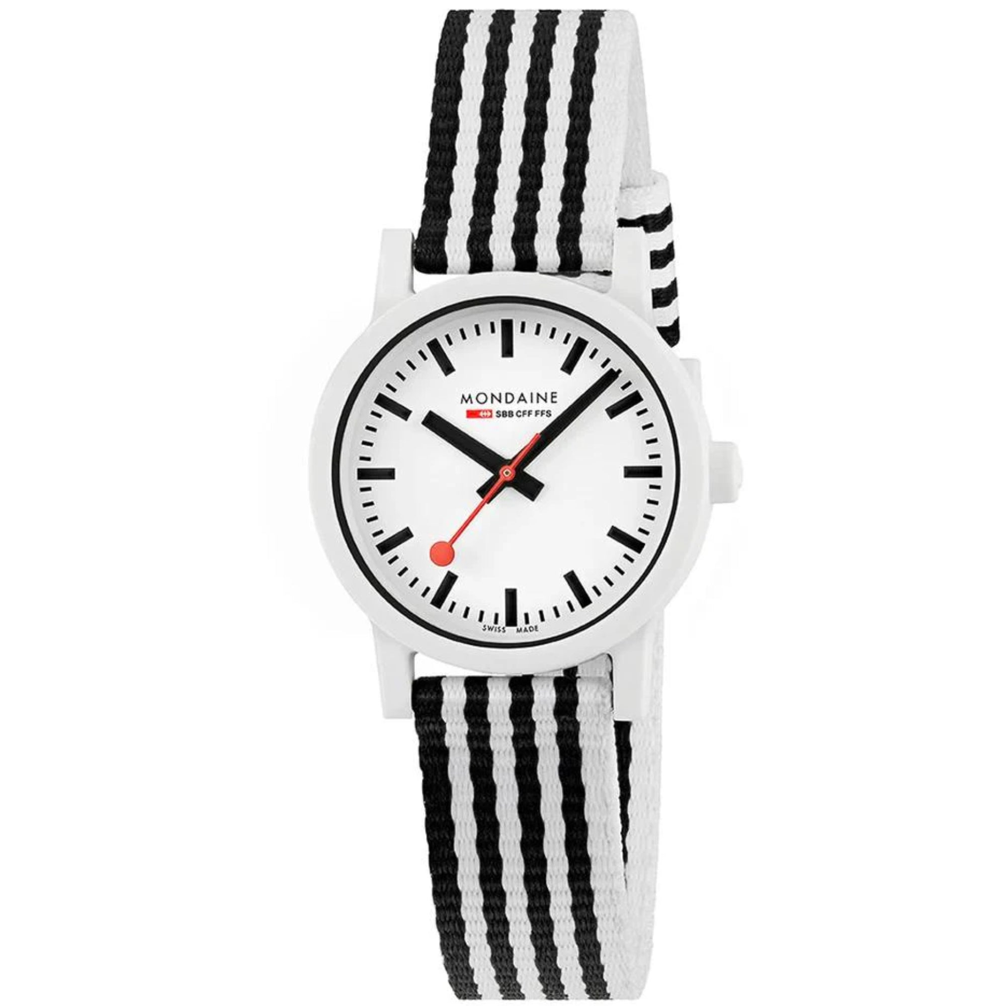 Mondaine Essence Quartz White Dial Unisex Watch MS1.32110.LA