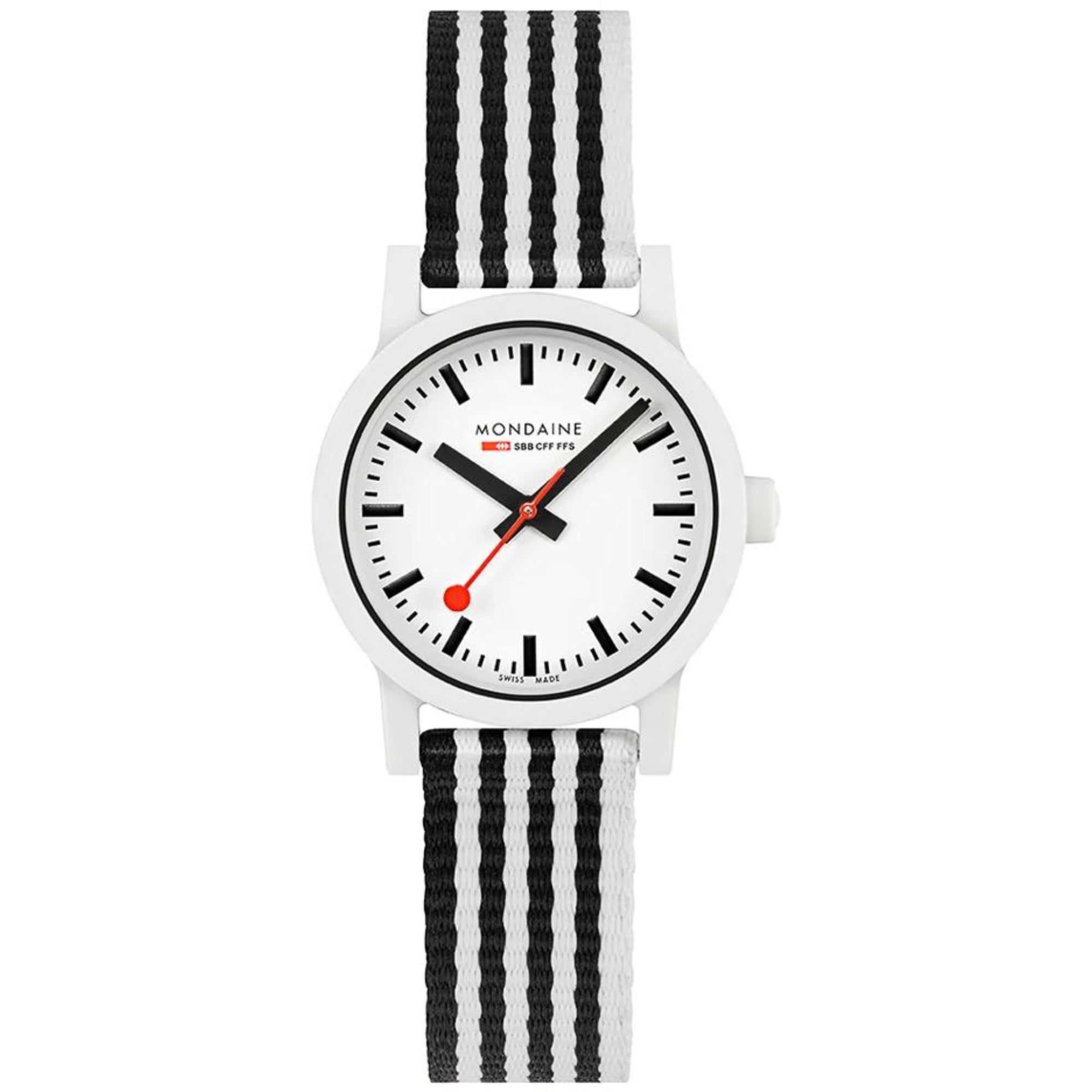 Mondaine Essence Quartz White Dial Unisex Watch MS1.32110.LA