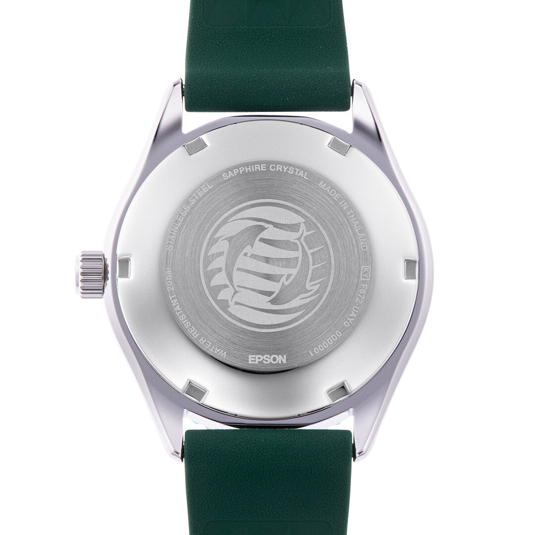 Orient Mako Automatic Green Dial Rubber Strap Unisex Dive Watch RA-AC0Q11E30B