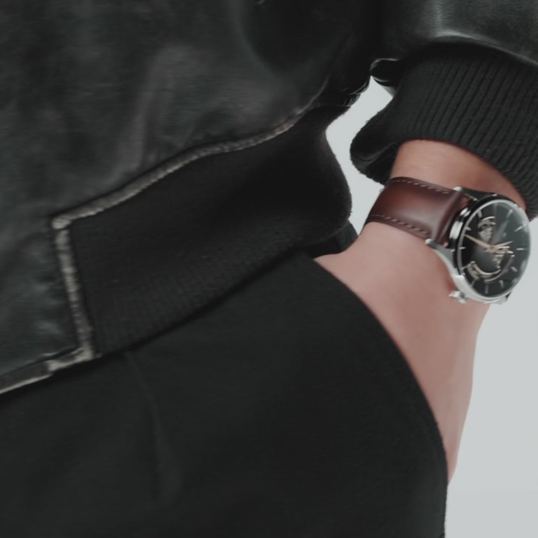 Hamilton Jazzmaster 42mm Open Heart Smoky Brown Dial Watch H32705501