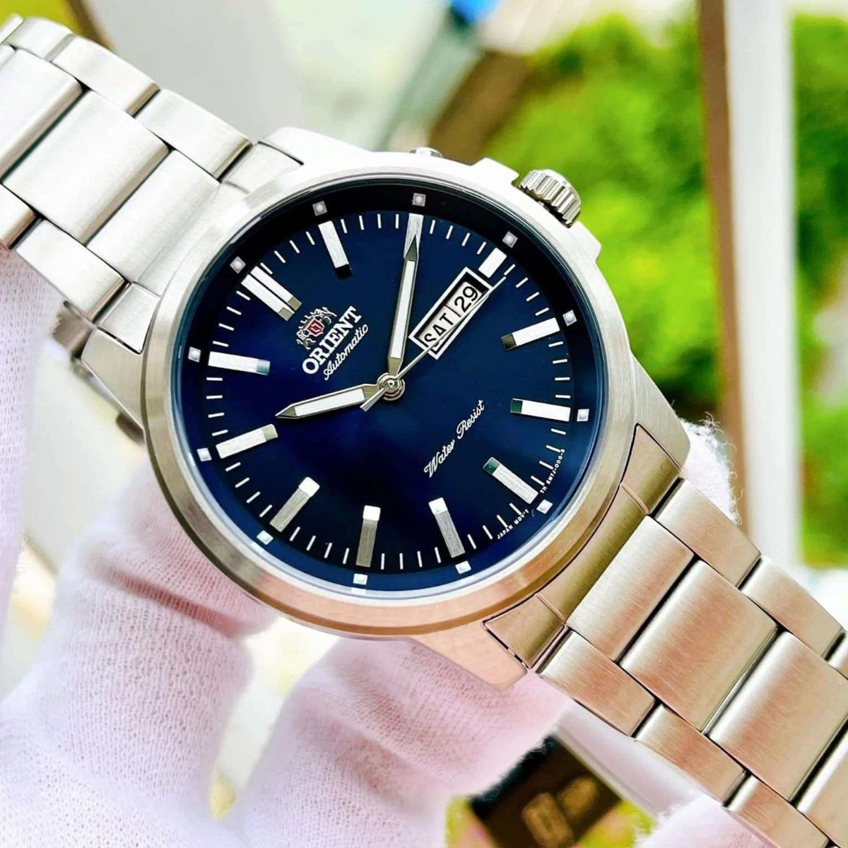 Orient Contemporary Automatic Blue Dial Steel Strap Men’s Watch RA-AA0C02L39B