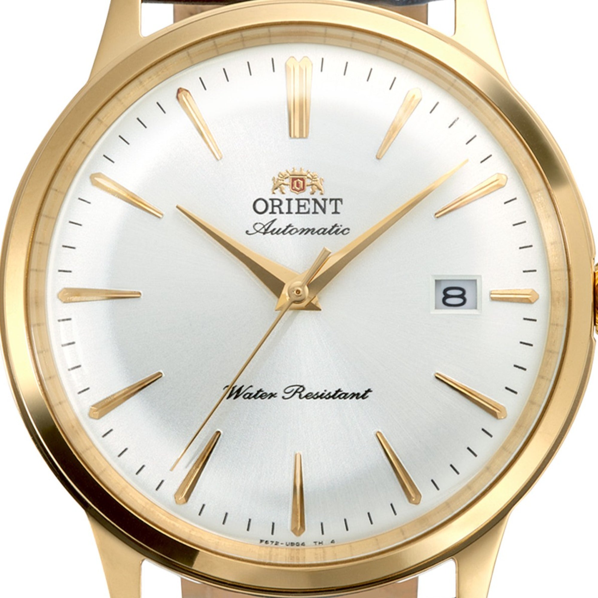 Orient Bambino White Dial Leather Strap Automatic Watch RA-AC0028S30B