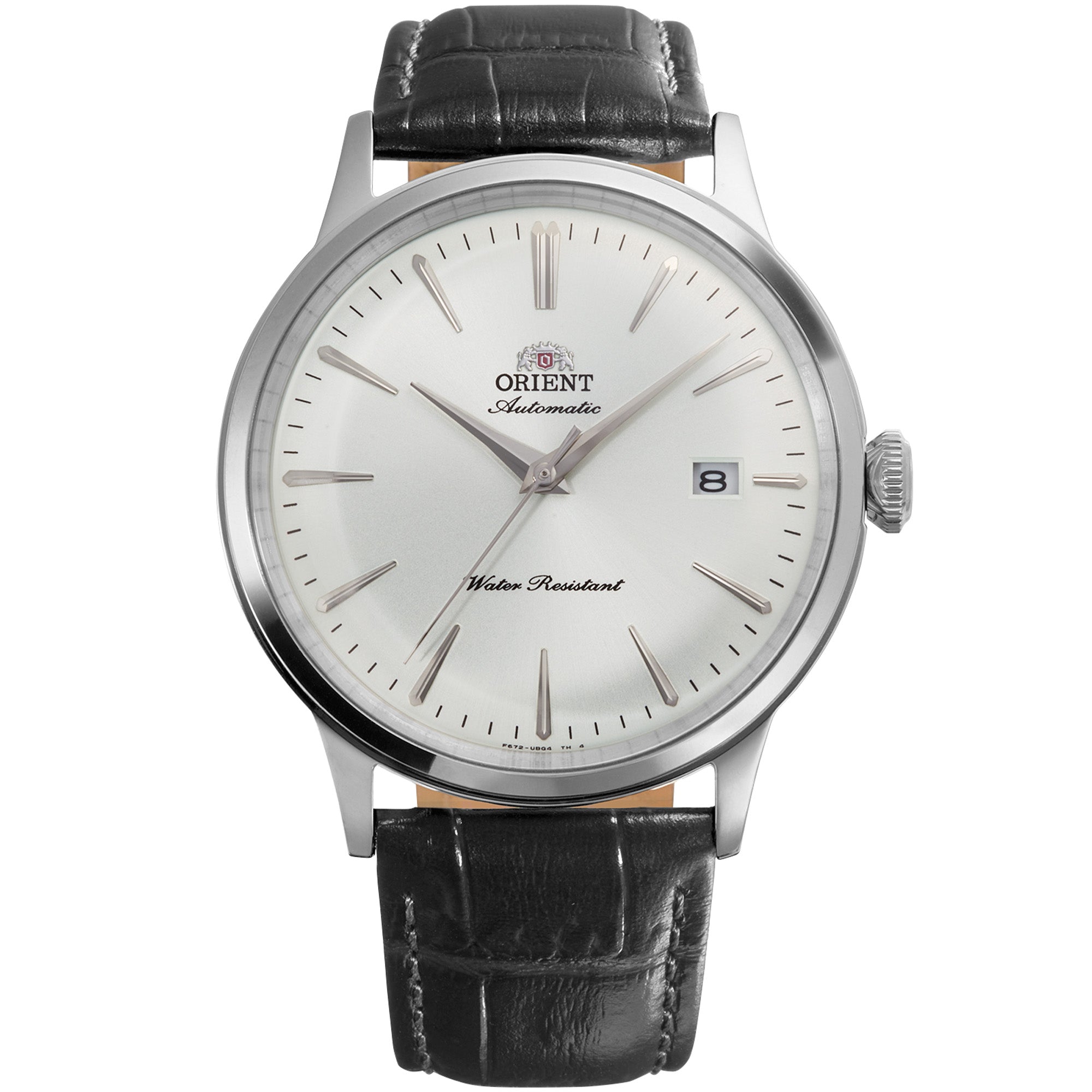 Orient Bambino Classic Vintage Style White Dial Leather Strap Men's Dress Watch RA-AC0031S30B