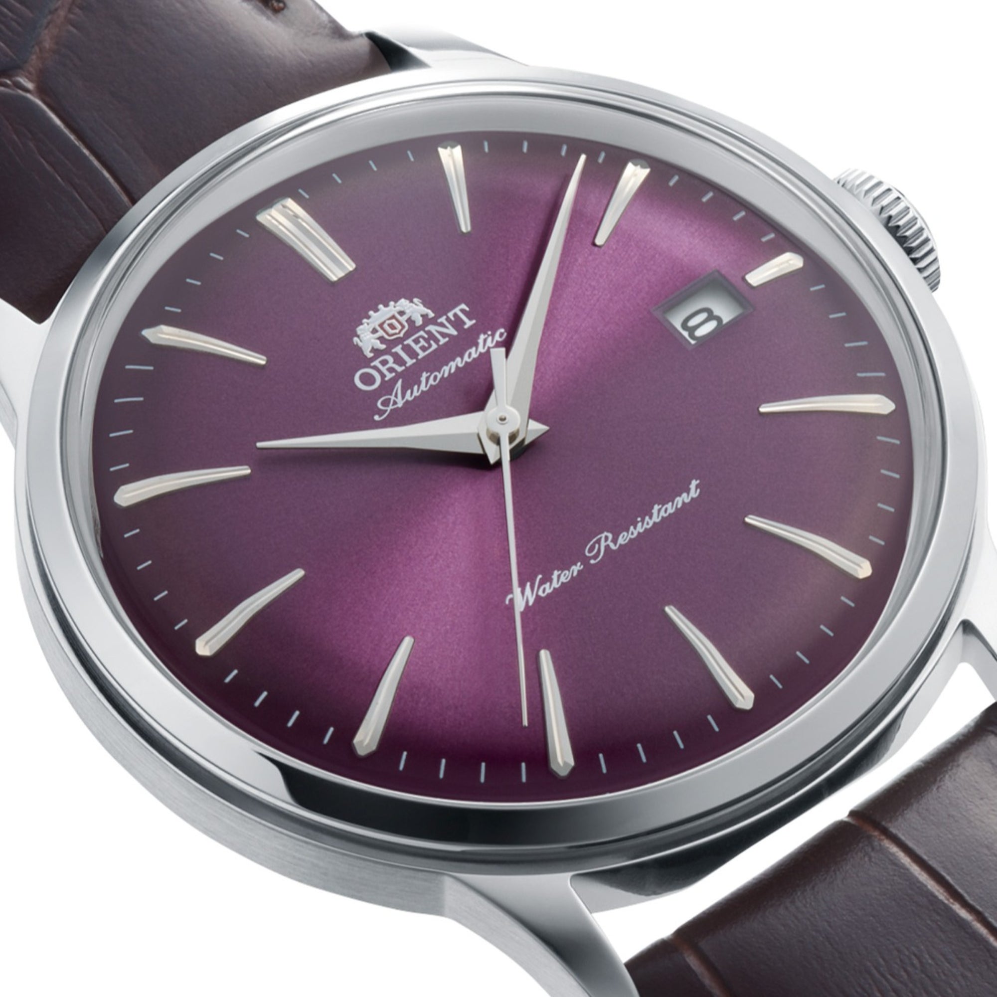 Orient Bambino RA-AC0032V30B domed crystal and polished case profile