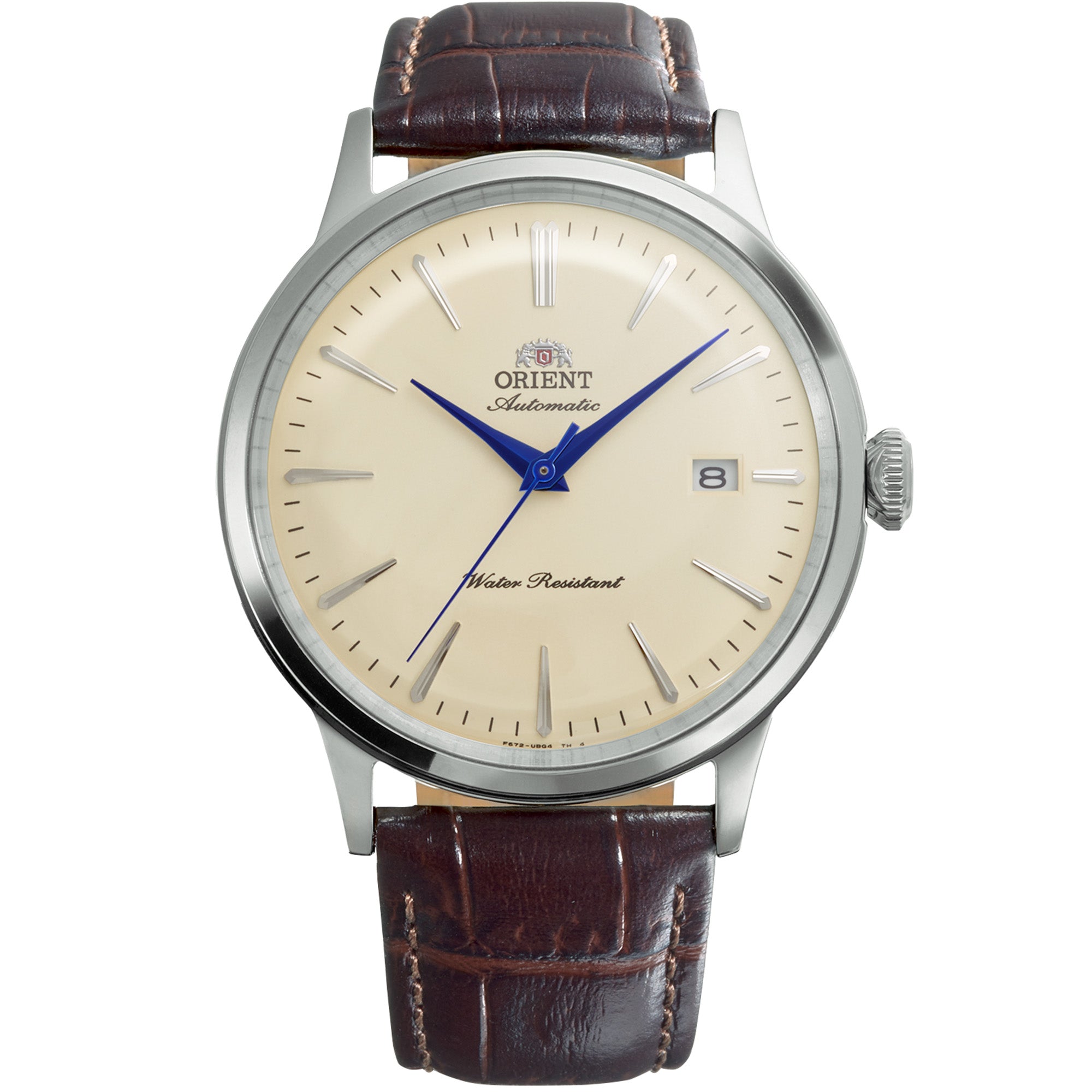 Orient Bambino Classic Vintage Style Ivory Dial Leather Strap Men's Dress Watch RA-AC0033Y30B