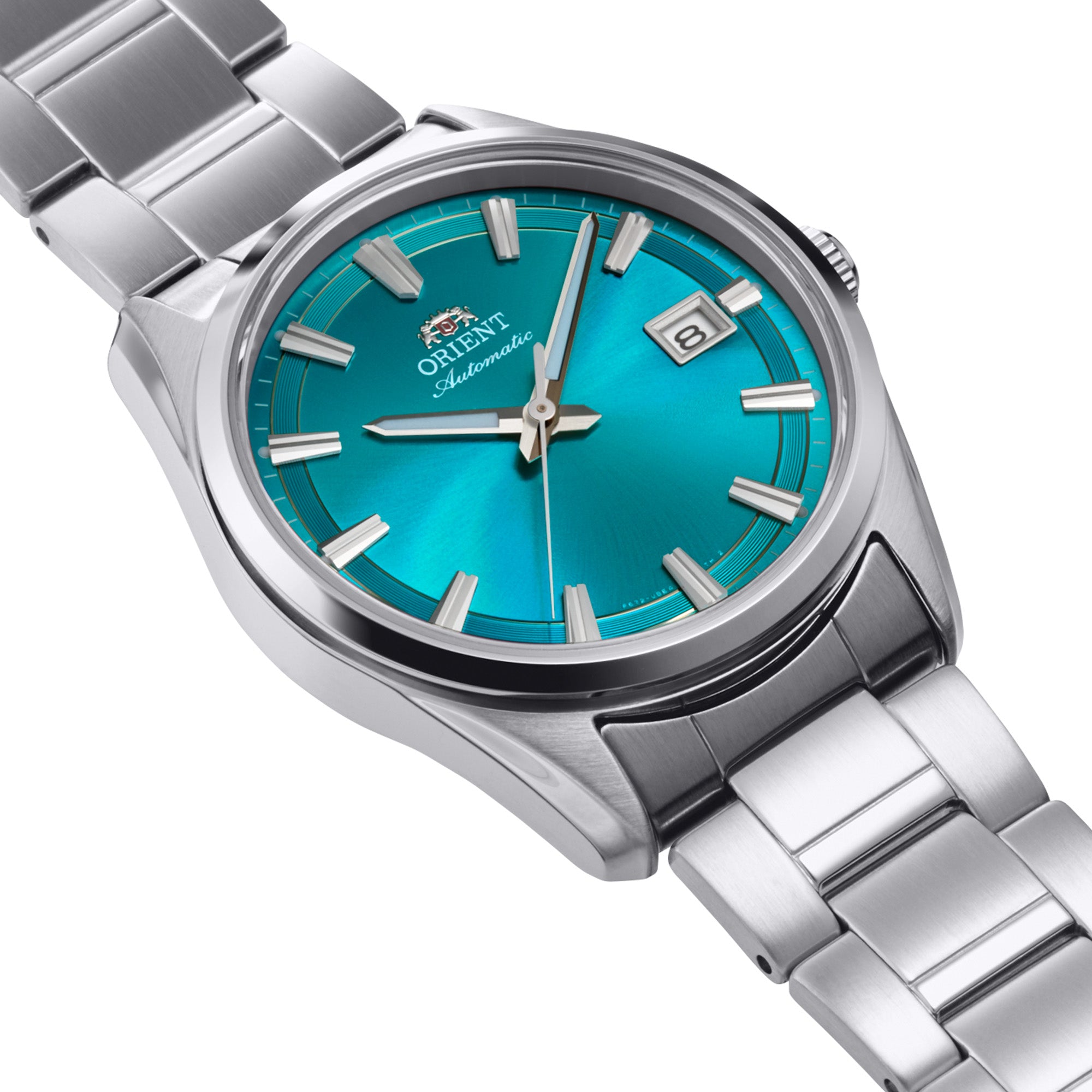 Orient Stretto RA-AC0R06L30B polished stainless steel case side profile
