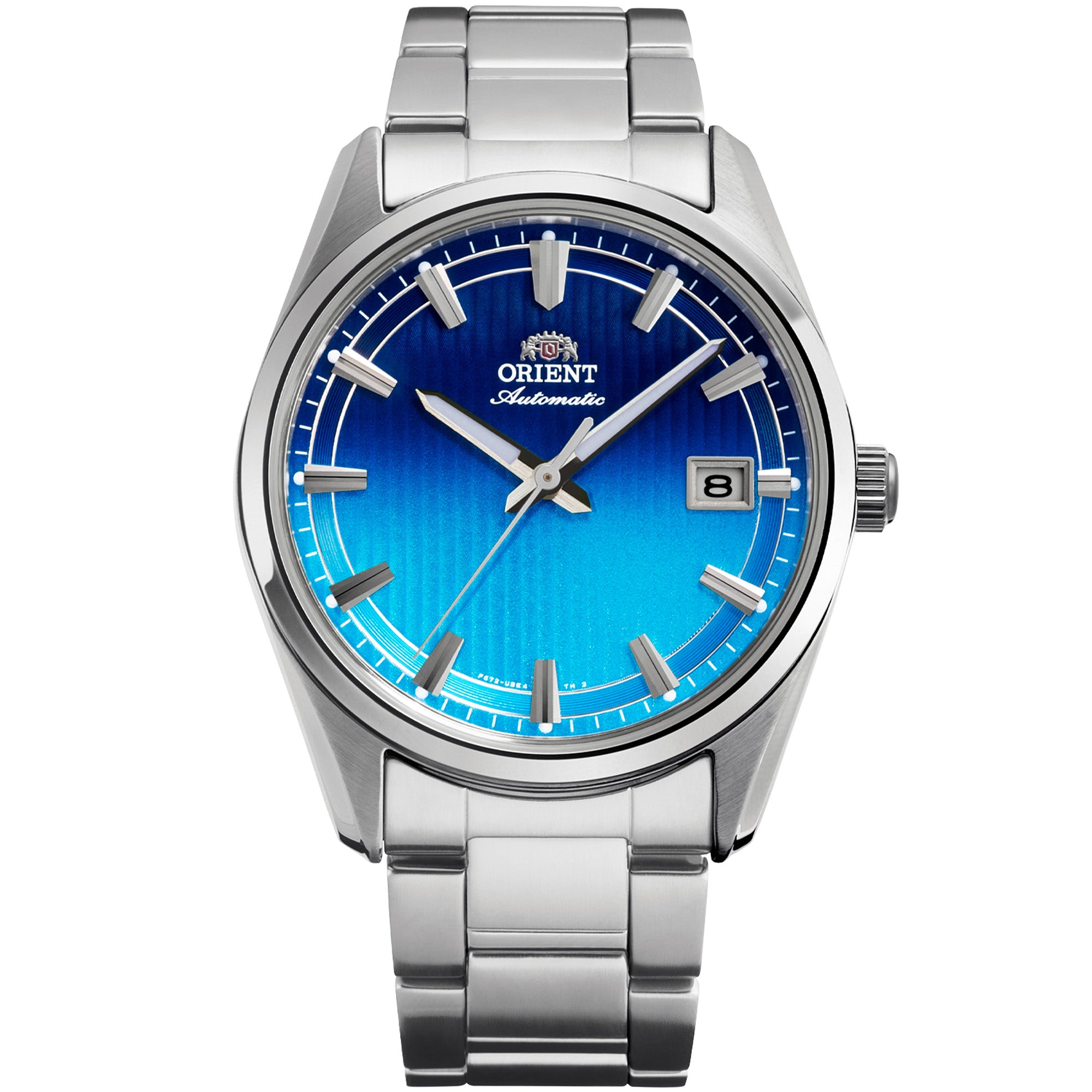 Orient Stretto Date 38.5mm Limited Edition Seasonal Blue Dial Steel Automatic Watch RA-AC0R09L30B