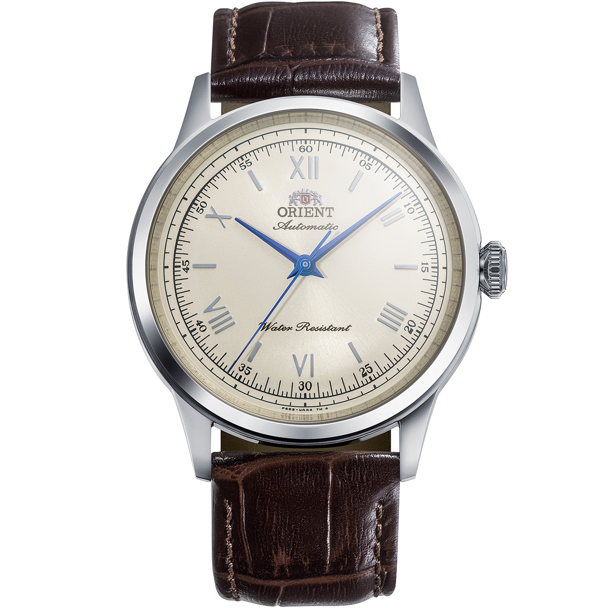 Orient Bambino Classic Vintage Style Ivory Dial Leather Strap Men's Dress Watch RA-BB0003Y30B