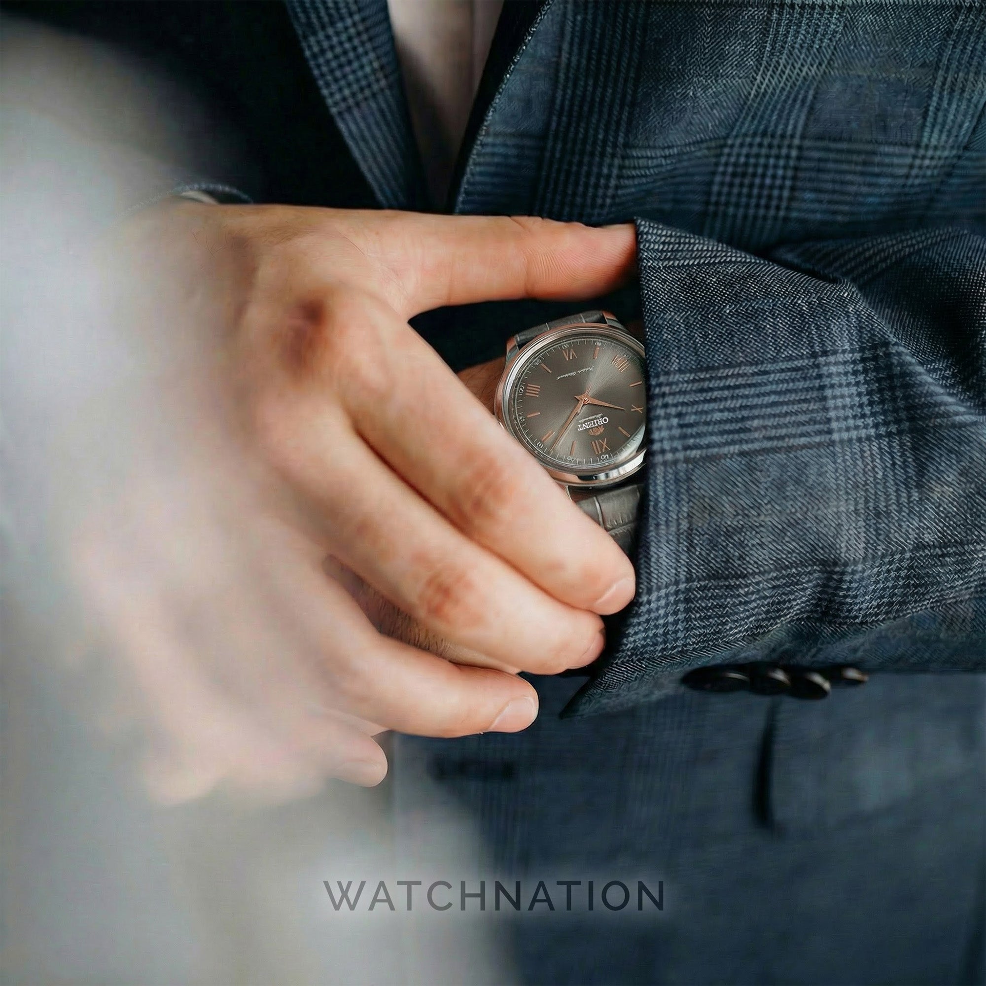 Orient Bambino Classic Vintage Style Limited Release Grey Dial Leather Strap Men's Dress Watch RA-BB0006N30B