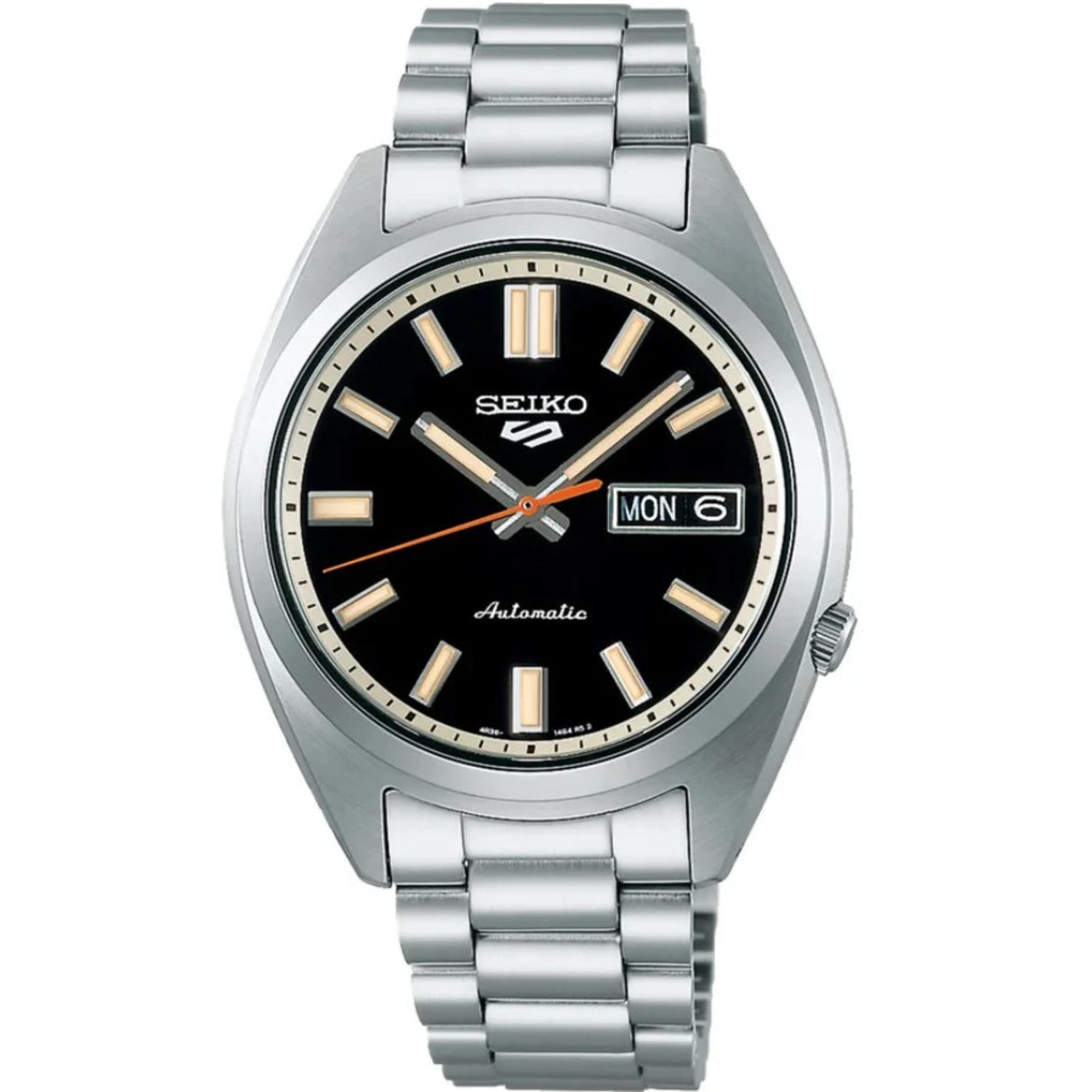 Seiko 5 Sports SNXS Classic ‘Deep Black’ Black Dial Steel Bracelet Men's Watch SRPK89K1
