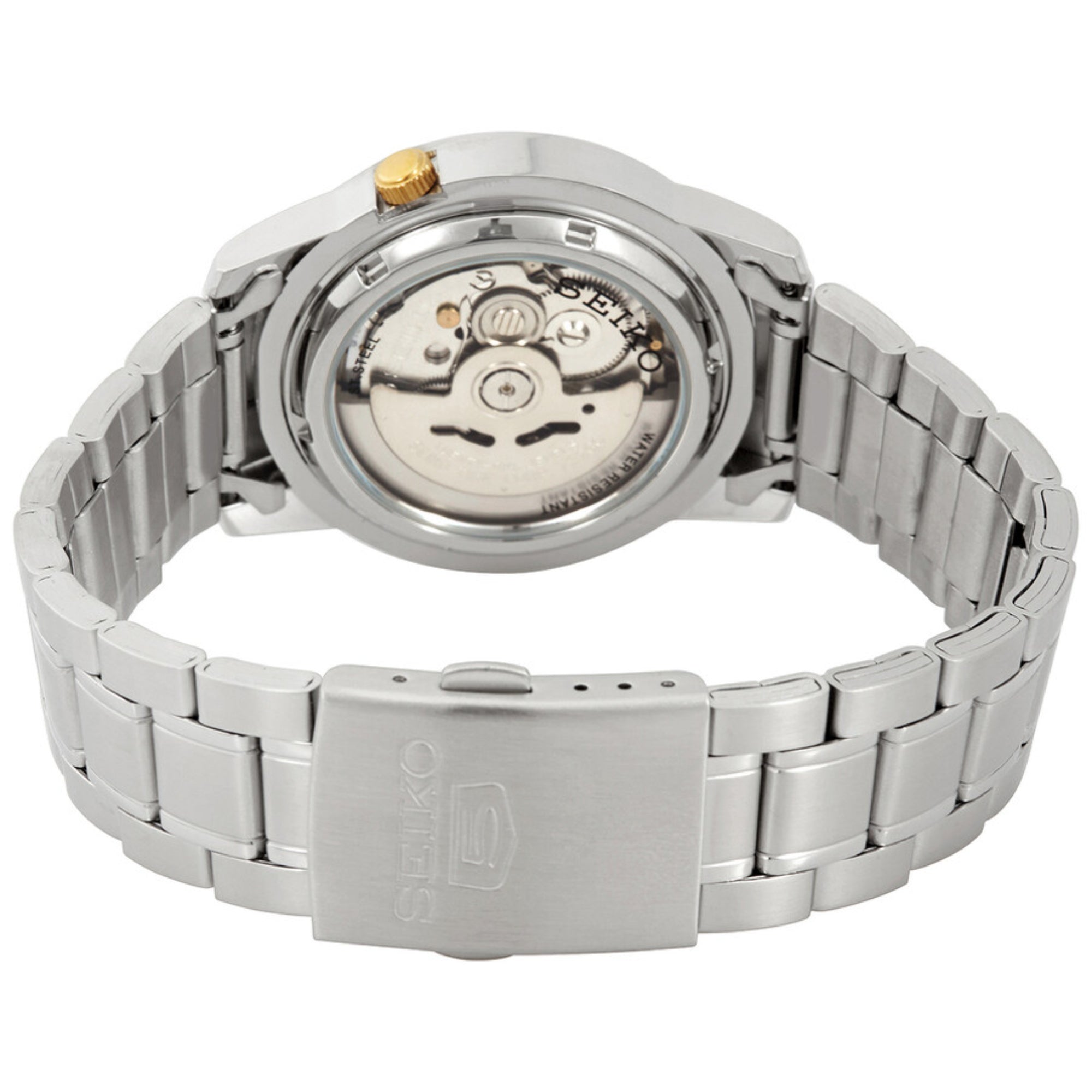 Seiko 5 Automatic White Dial Stainless Steel Strap Men's Watch SNKK07K1