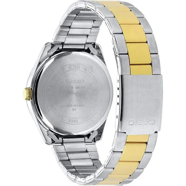 Casio Quartz Silver Dial Two-Tone Stainless Steel Bracelet Unisex Watch MTP-1302PSG-7AVEF