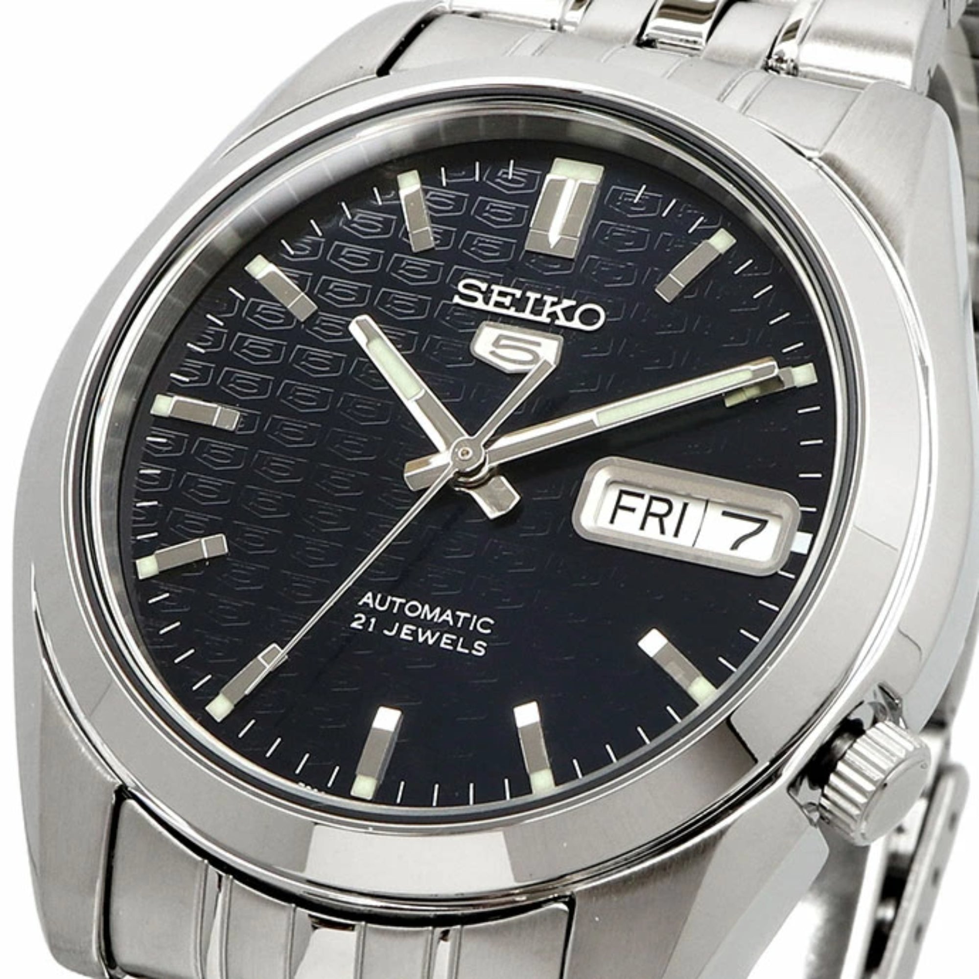 Seiko 5 Automatic Dark Blue Dial Men's Watch SNK357K1