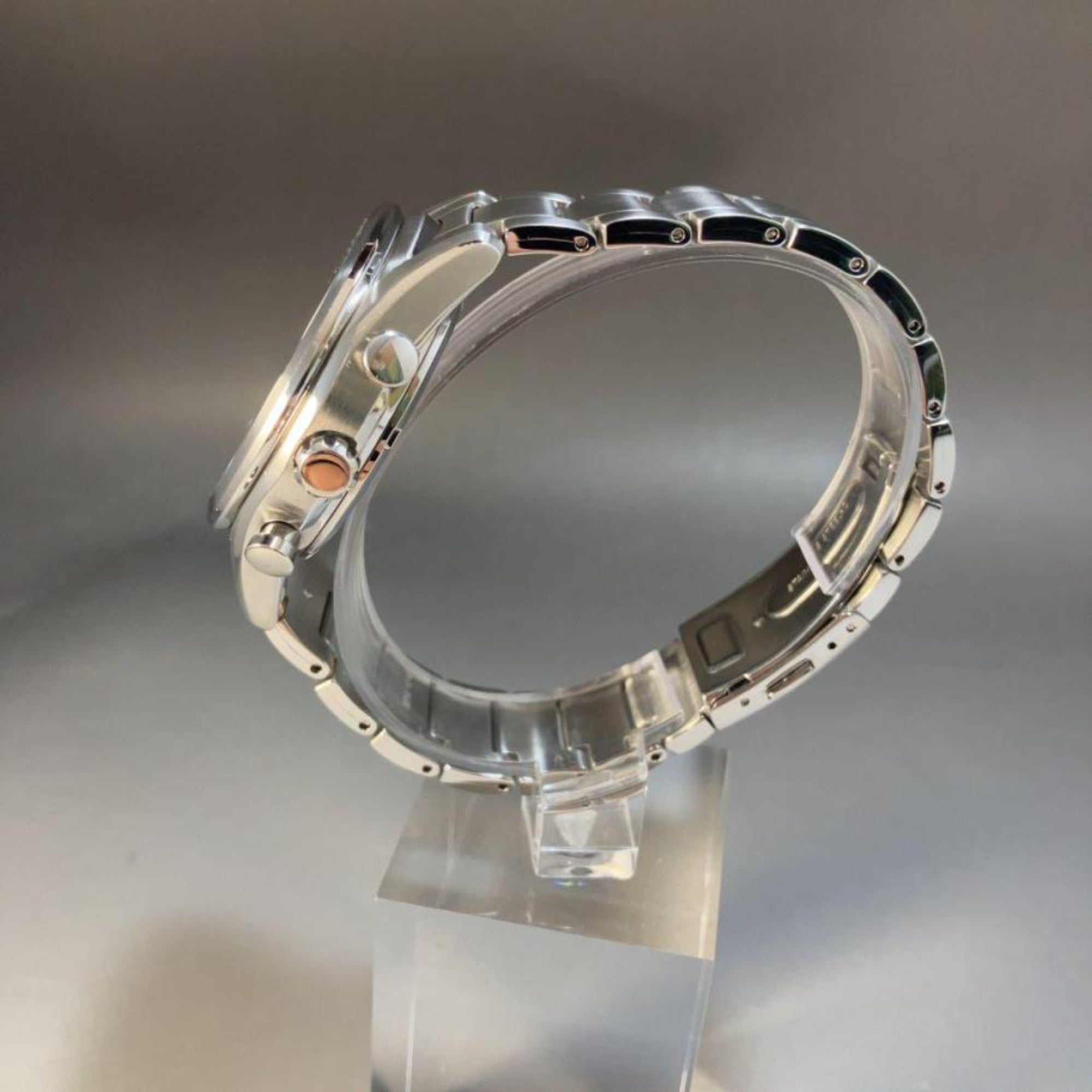 Seiko Conceptual Solar Quartz Blue Chronograph Dial Steel Bracelet Men's Watch SSC801P1