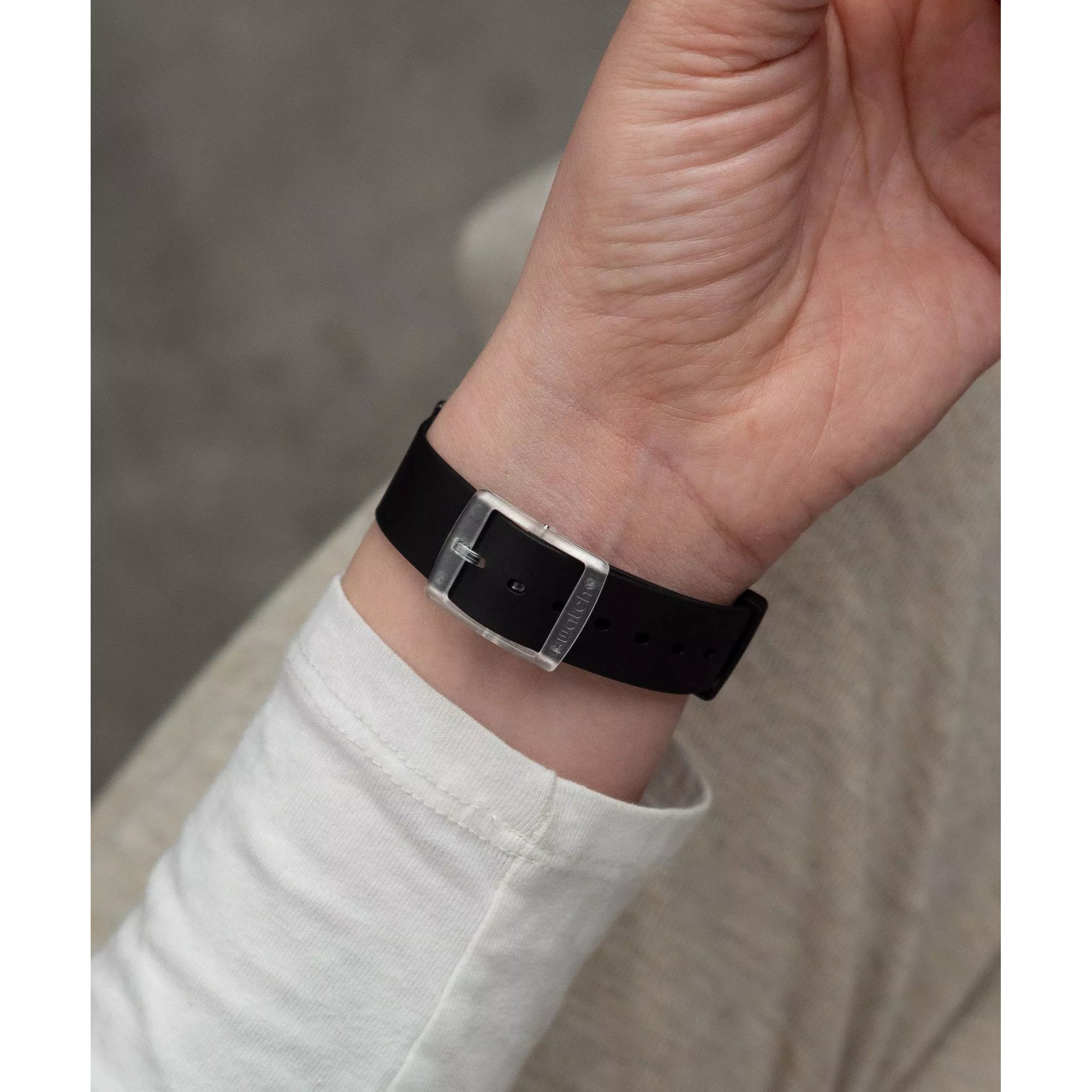 Swatch Black Classiness Case Black Dial Watch SS08K103