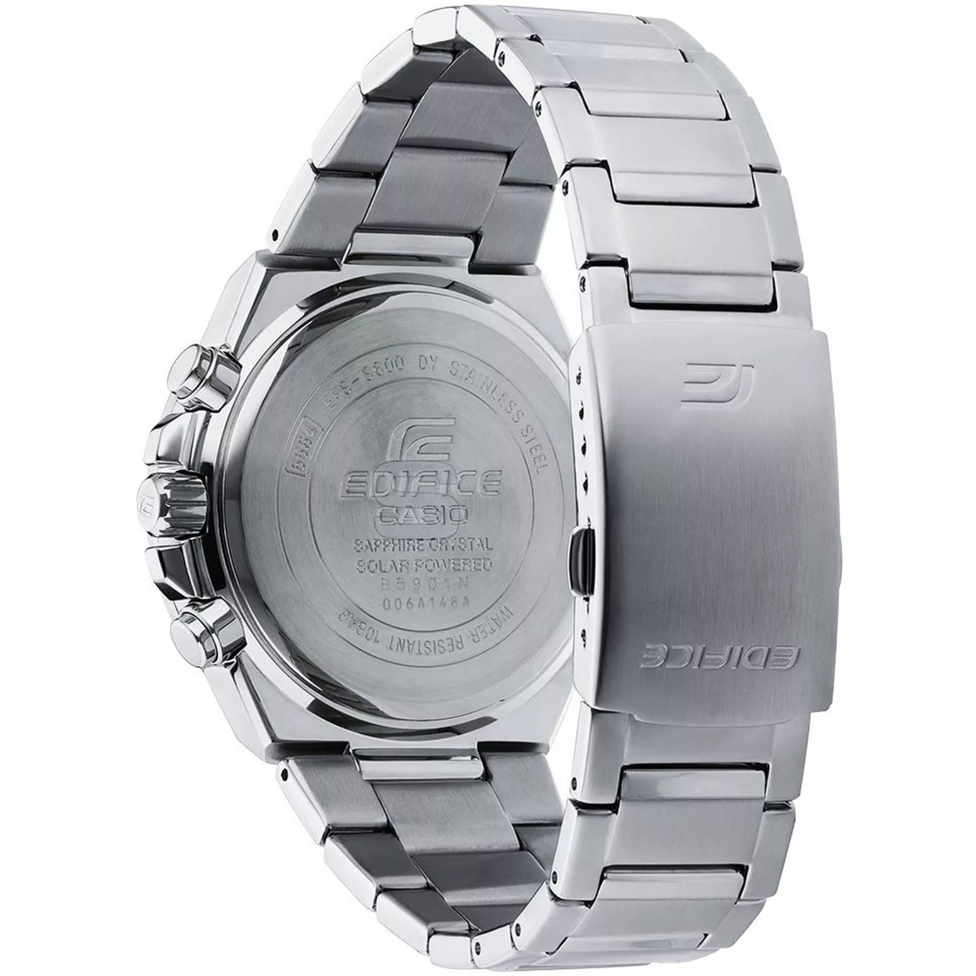 Casio Edifice Solar Quartz Black Dial Stainless Steel Bracelet Men’s Watch EFS-S600D-1A4VUEF