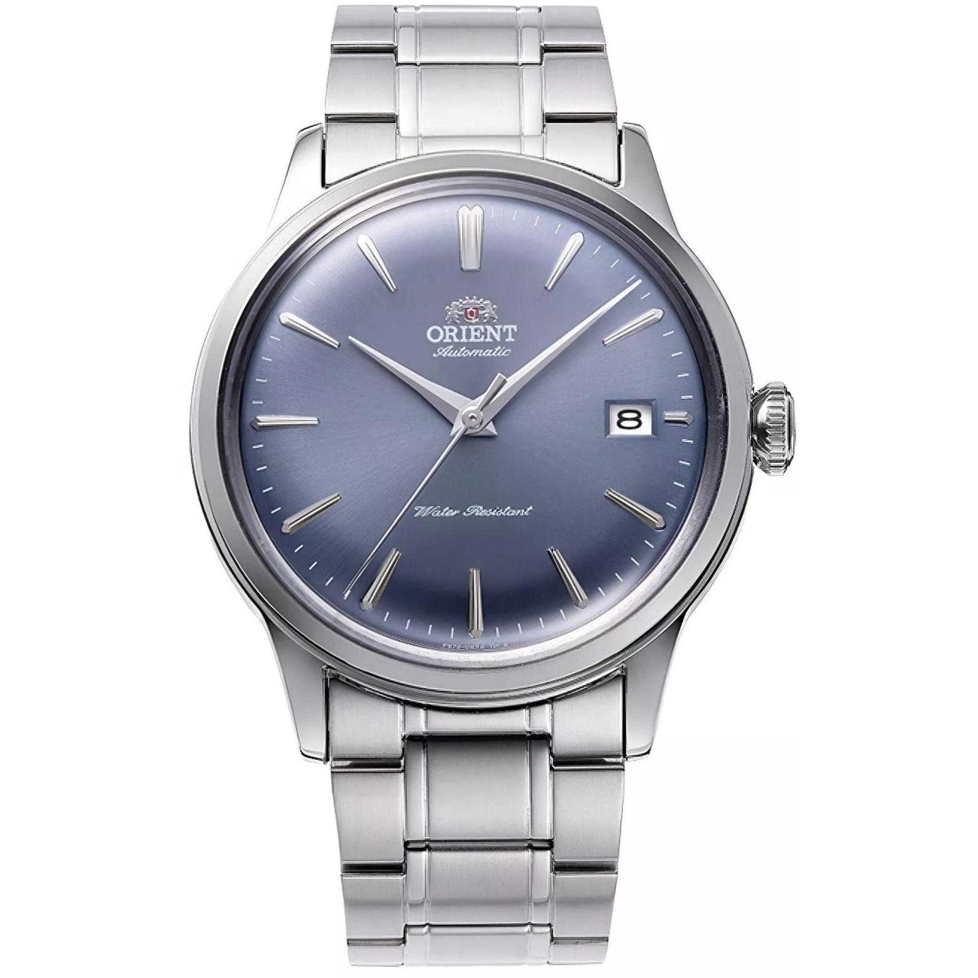 Orient Bambino Classic Vintage Style Blue Dial Steel Strap Unisex Dress Watch RA-AC0M10L30B